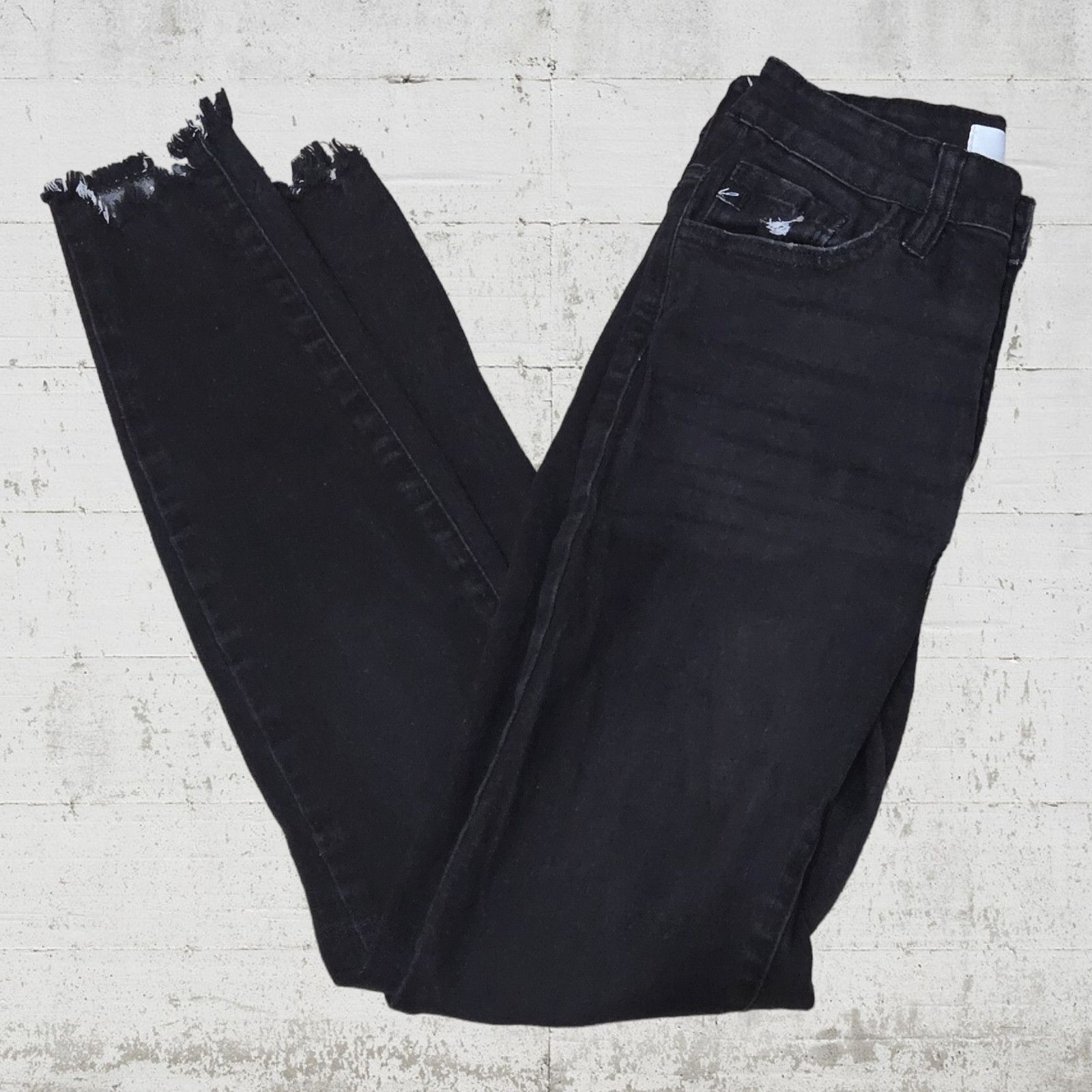 Other Black Distressed Skinny Jeans Size 25 Size 25" / US 0 / IT 36 - 9 Thumbnail