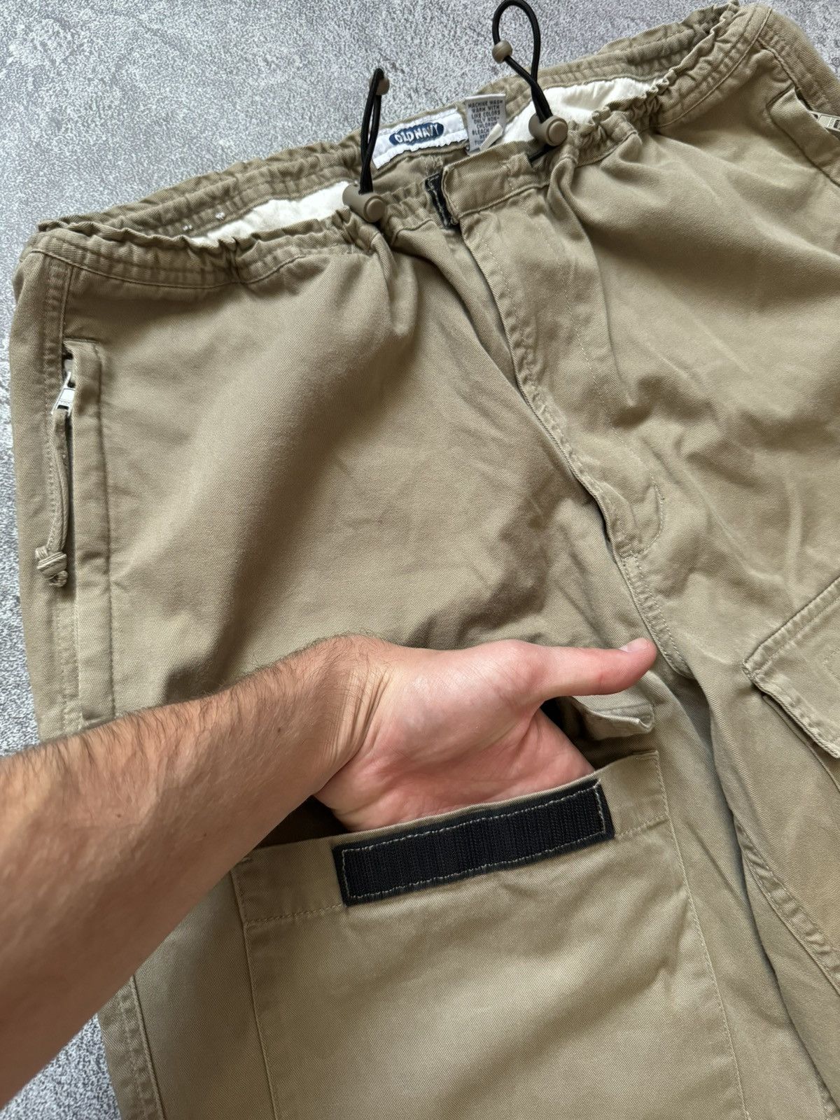 Japanese Brand × Vintage Old navy M cargo pant trouser chino jogger bondage military Size US 34 / EU 50 - 6 Thumbnail