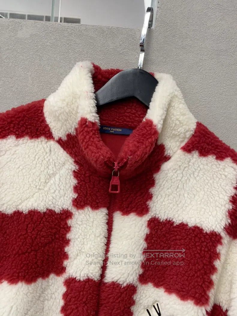 Louis Vuitton Louis Vuitton Nigo co-branded checkerboard lambswool jacke Size US XL / EU 56 / 4 - 3 Thumbnail