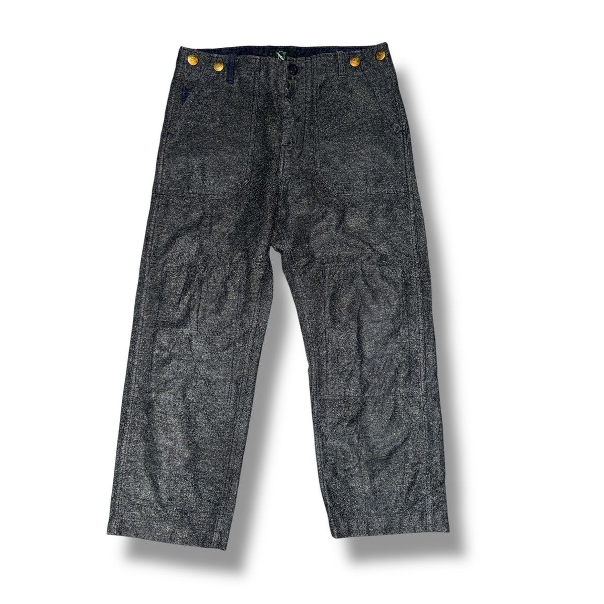 Japanese Brand RNA DOUBLE KNEE CROPPED PANTS Size US 32 / EU 48 - 1 Thumbnail