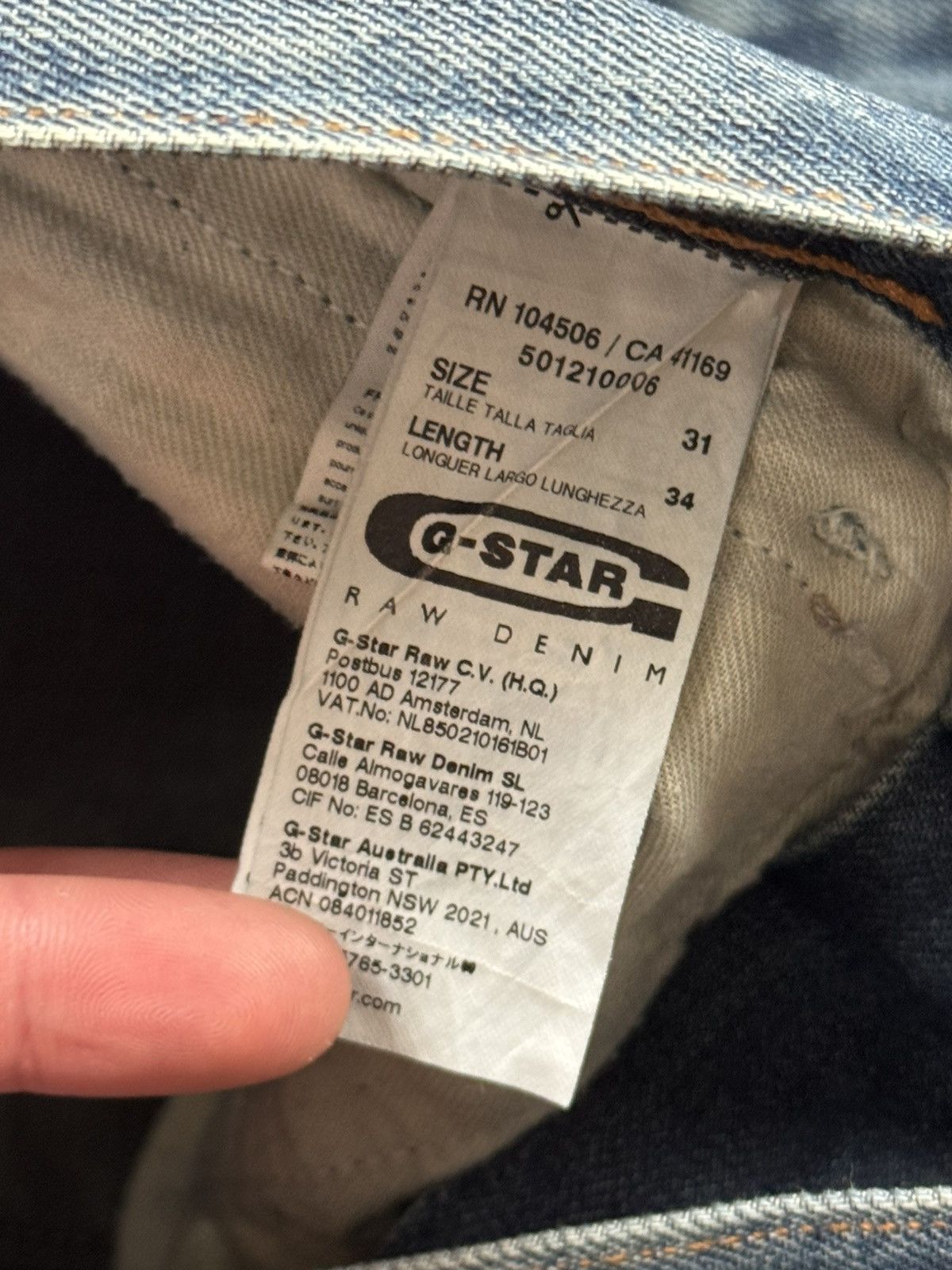 G-Star G star raw 31/34 new radar low loose pants jeans trousers Size US 31 - 12 Thumbnail