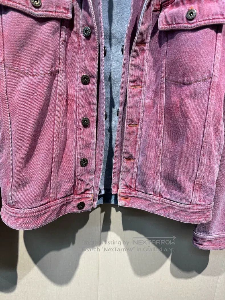Y/Project Y/PROJECT Size S Pink Blue Washed Hollow Shoulder Sleeve De Size US S / EU 44-46 / 1 - 5 Thumbnail