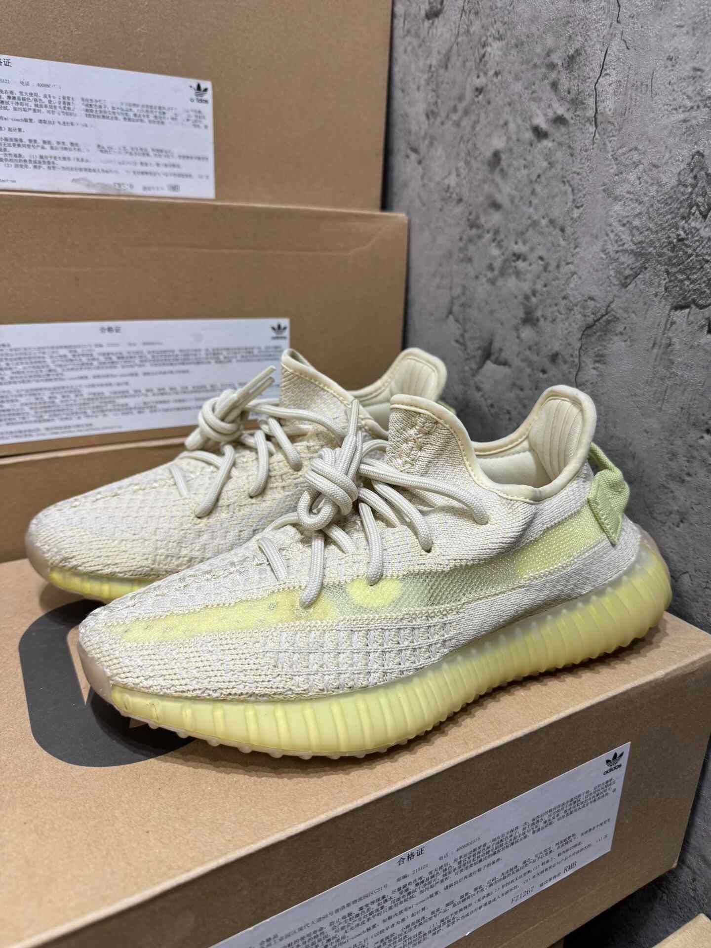 Adidas Adidas YEEZY350 Limited Yellow Lowtop Sneakers 36 Men Size US 5 / EU 37 - 1 Thumbnail