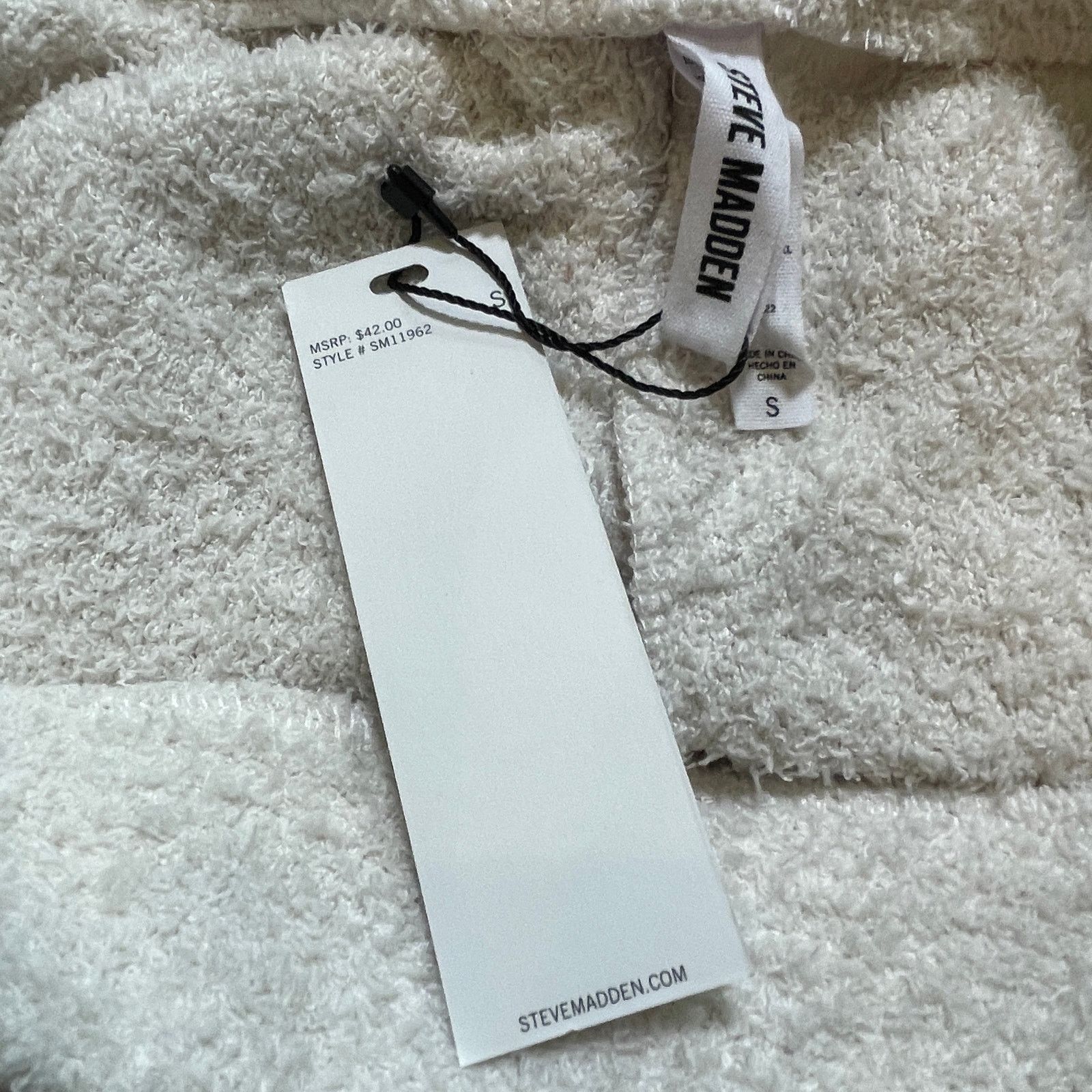 Steve Madden Steve Madden Women's Chenille Sleep Shorts white Small Size 27" / US 4 / IT 40 - 7 Thumbnail