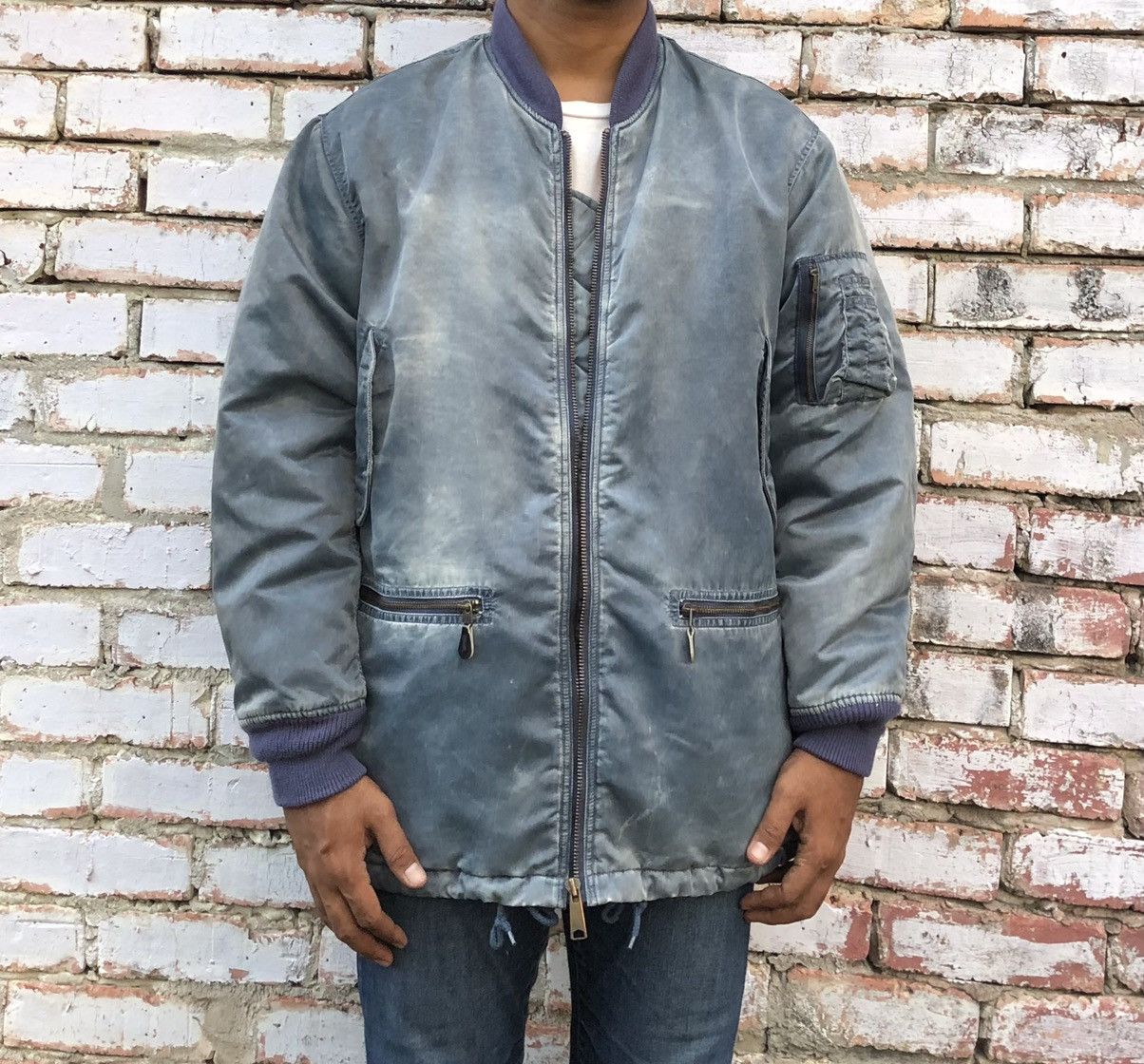 Vintage Vintage Air Force Sun Faded Intermedjate Ma-1 Parka Jacket Size US L / EU 52-54 / 3 - 5 Thumbnail