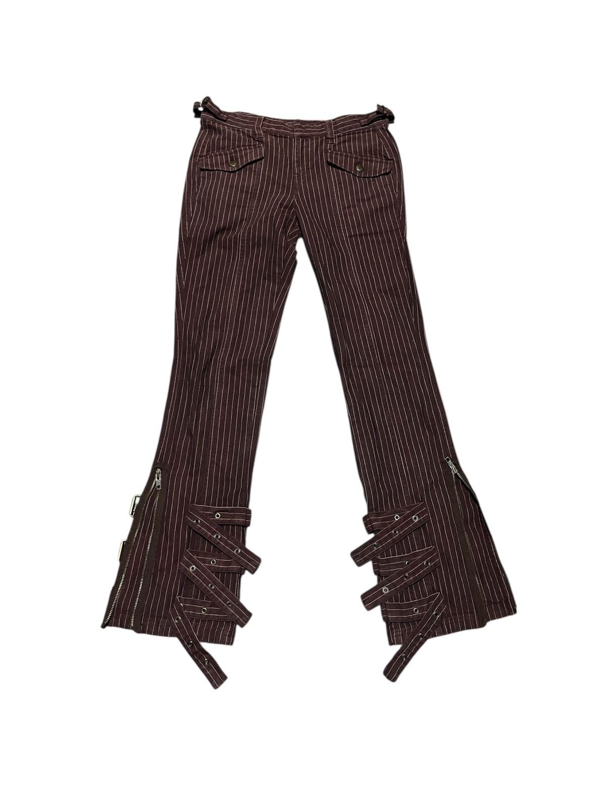 Hysteric Glamour FakeDelic.Co Bondage Bootcut/Flare Pant Hickory Size US 27 - 3 Thumbnail