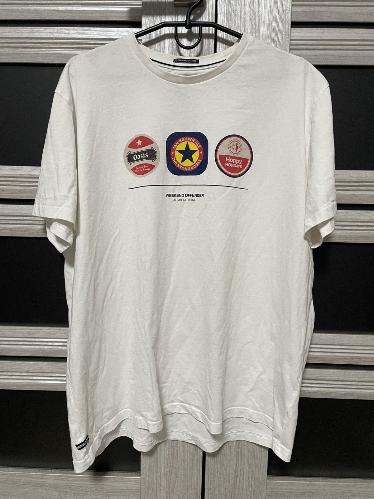 Band Tees × Weekend Offender Weekend Offender T Shirt Oasis Happy Mondays The Stone Roses Size US XXL / EU 58 / 5 - 1 Thumbnail