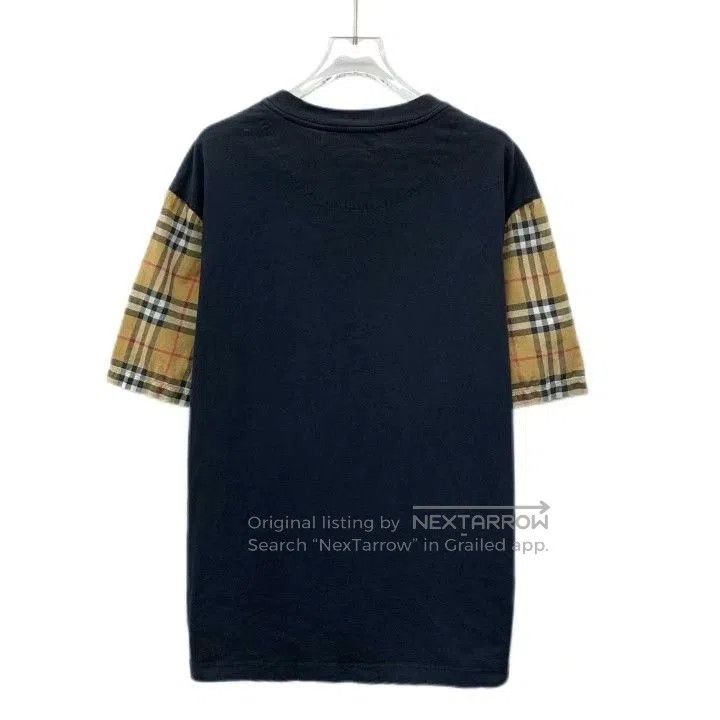 Burberry Burberry Black Plaid Panel Cotton T. Size US M / EU 48-50 / 2 - 2 Thumbnail