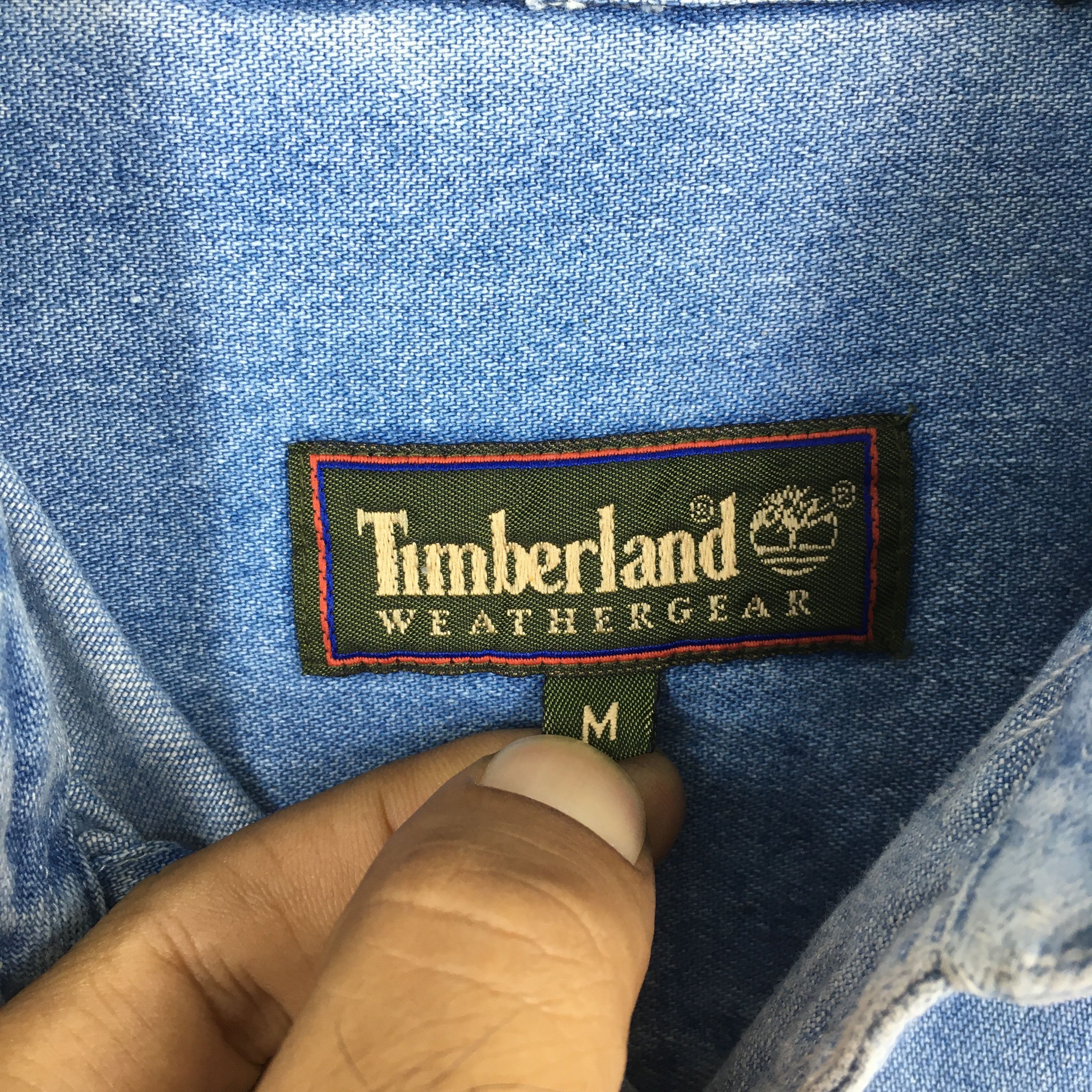 Timberland Vintage Timberland Weathergear Blue Jeans Shirt Medium Size US M / EU 48-50 / 2 - 6 Thumbnail