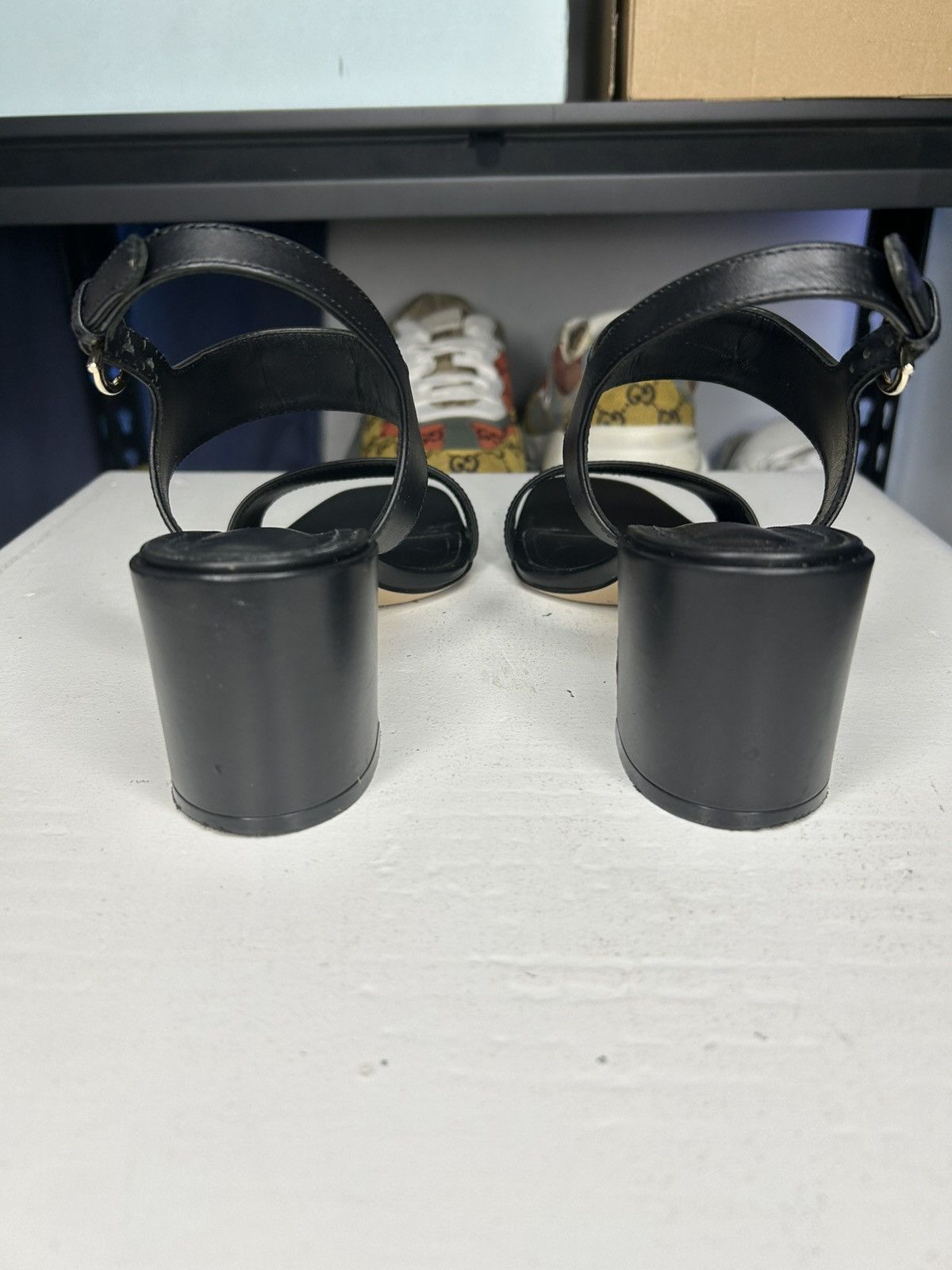 Salvatore Ferragamo Salvatore Ferragamo Black Leather Cayla Sandals Size 7 1/2 Size US 7.5 / IT 37.5 - 3 Thumbnail