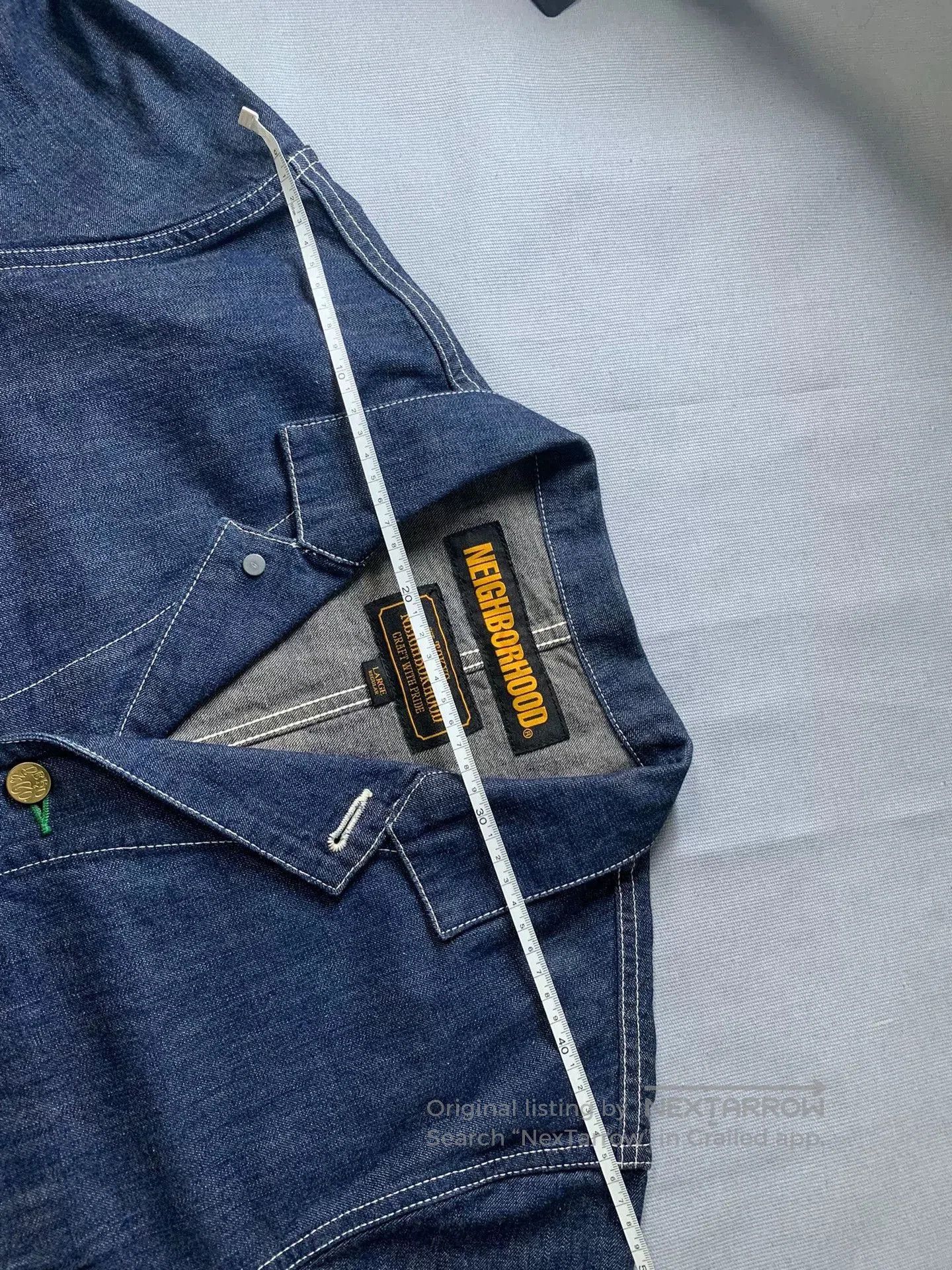 Neighborhood NEIGHBORHOOD Long Denim Jacket JKM02. Size US L / EU 52-54 / 3 - 7 Thumbnail
