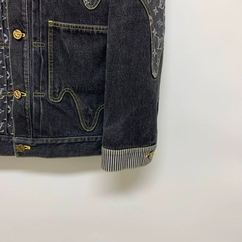 Louis Vuitton Louis Vuitton Black patchwork presbyopic full-print denim j Size US M / EU 48-50 / 2 - 7 Thumbnail