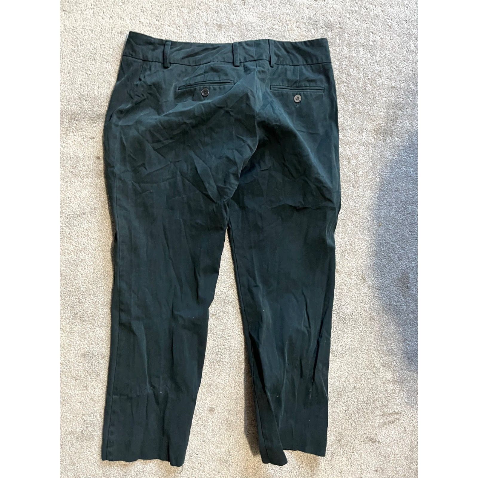 Vintage New York & Company Pants Cropped Mid-Rise Stretch Black 8 Womens Modern Size 30" / US 8 / IT 44 - 3 Thumbnail