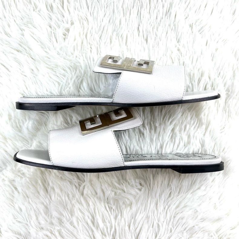 Givenchy Givenchy White Sheepskin Slippers Size US 5 / EU 37 - 5 Thumbnail