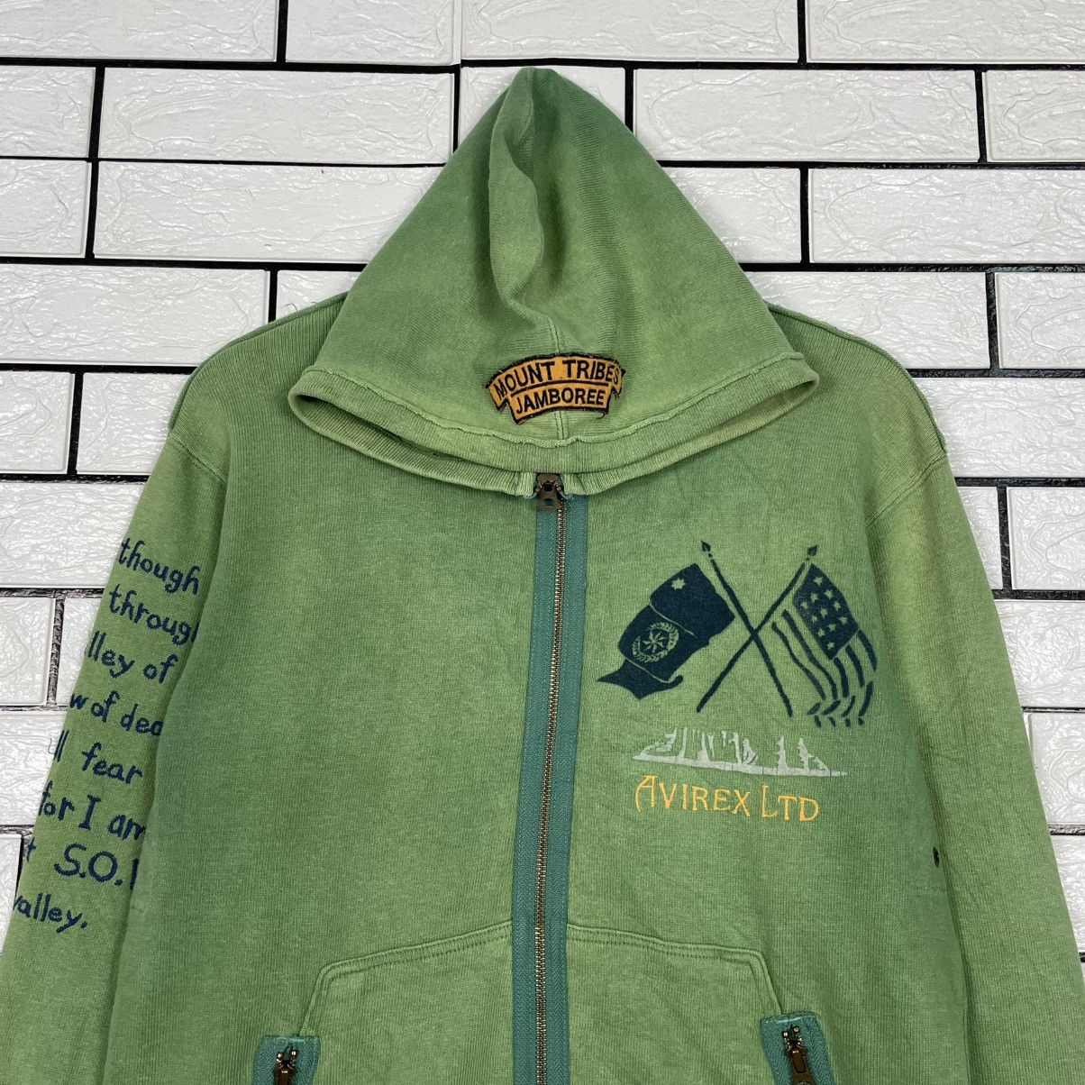 Avirex Avirex Zipper Green Hoodie Size US M / EU 48-50 / 2 - 2 Thumbnail