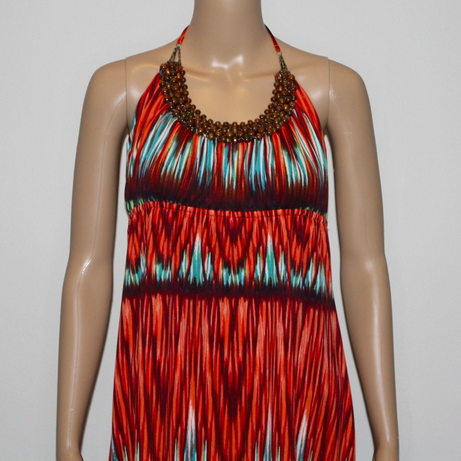 Other Mexx Beaded Halter Top Multicolor Maxi Dress in size Large Size L / US 10 / IT 46 - 2 Thumbnail