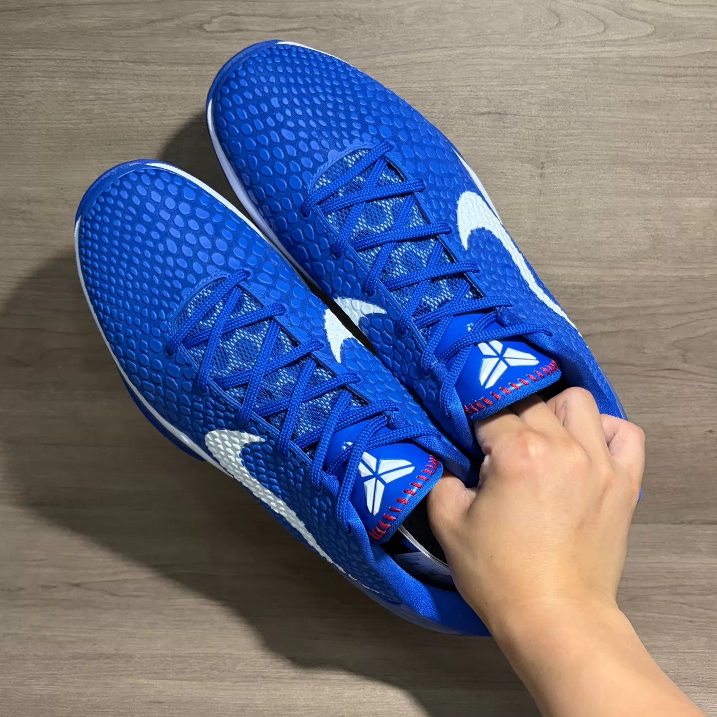 Nike Nike Kobe 6 zk6 Dodge White Blue 46 Size US 12 / EU 45 - 5 Thumbnail
