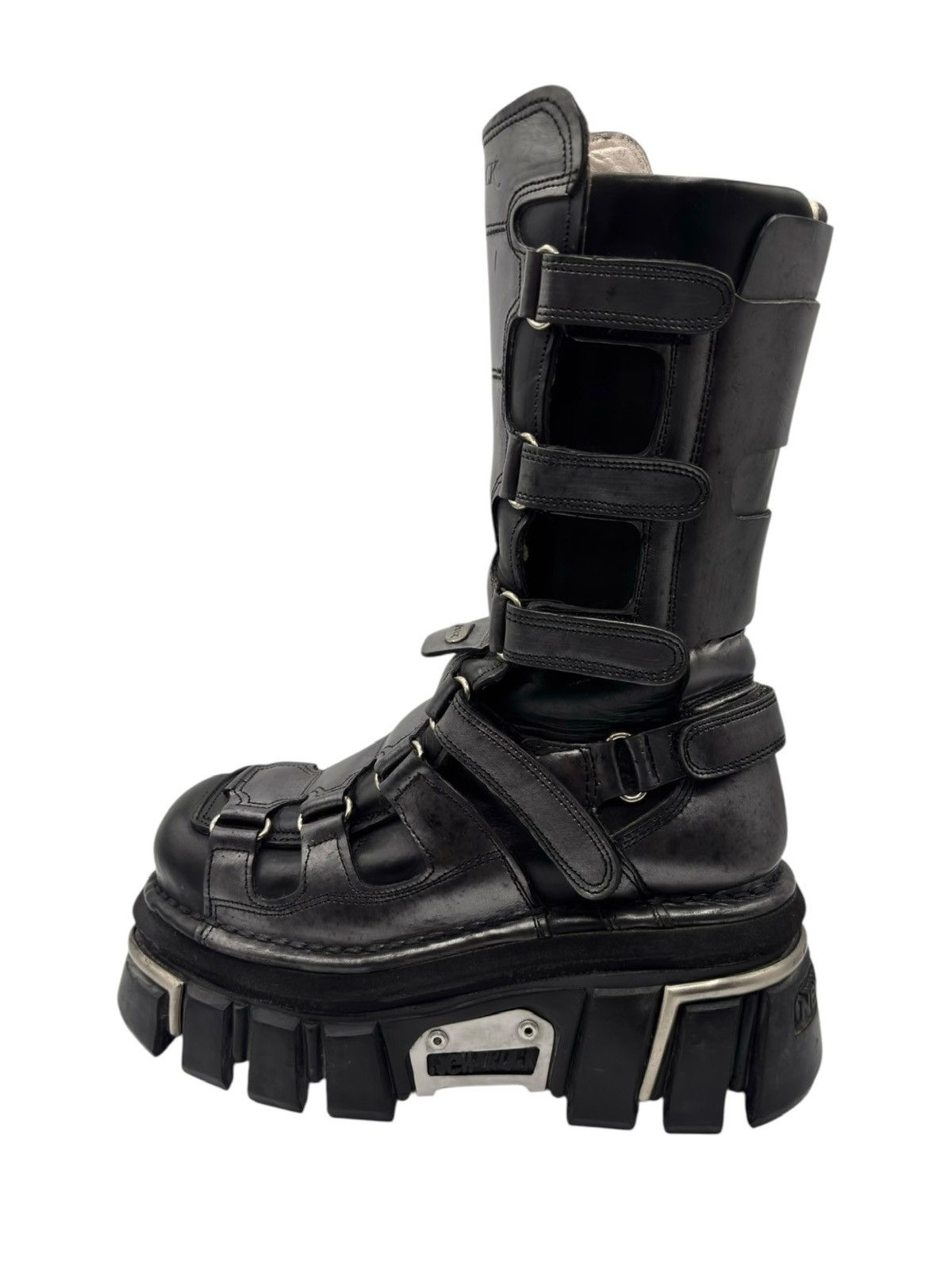 New Rock Vintage New Rock knee high terminator boots grey Size 38 Size US 8 / IT 38 - 10 Thumbnail
