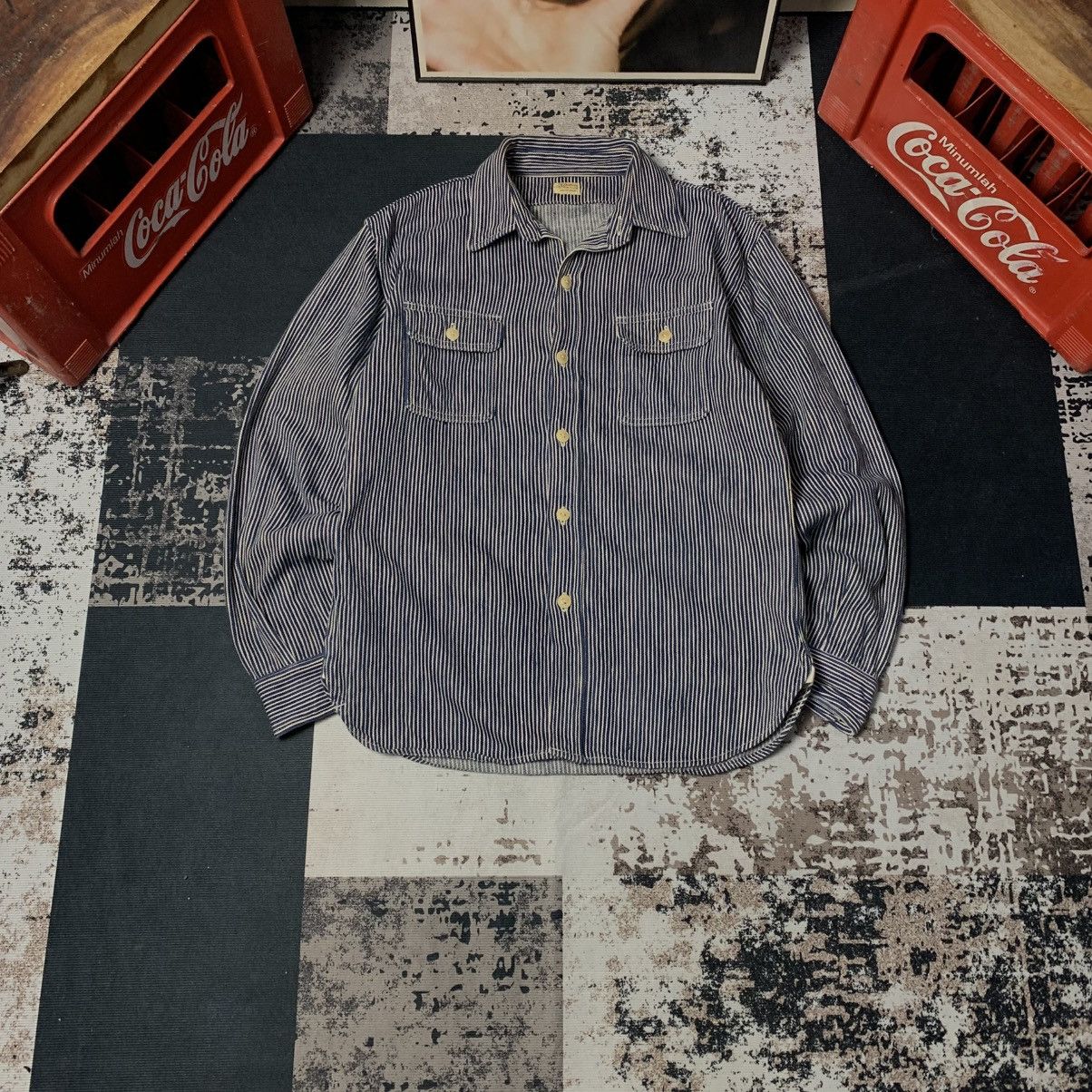 Deluxeware Deluxeware Japan Button Up Hickory Shirt Size US M / EU 48-50 / 2 - 1 Thumbnail