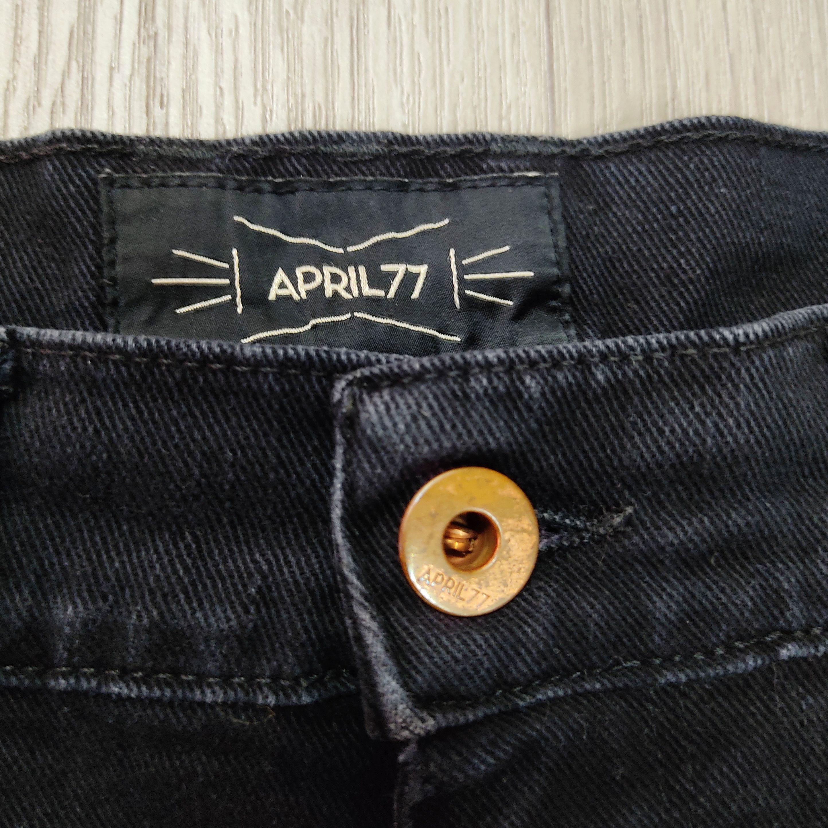 April 77 April 77 Joey Super Black 3 Quarter Denim Pants Size US 31 - 7 Thumbnail