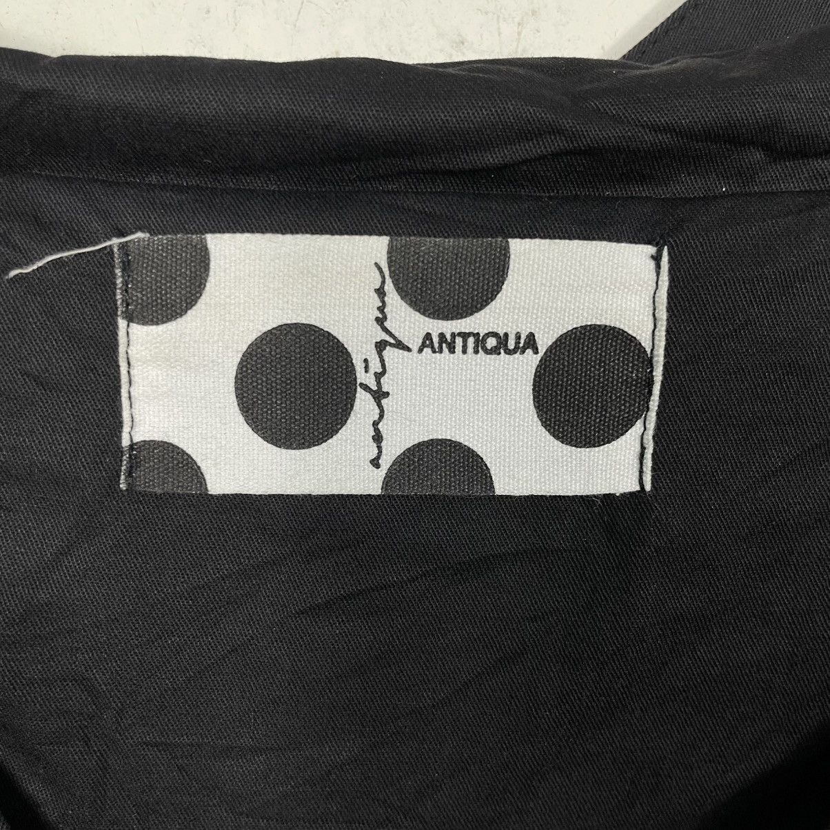 Antigua Antiqua Black Hooded Overcoat Size L / US 10 / IT 46 - 17 Thumbnail