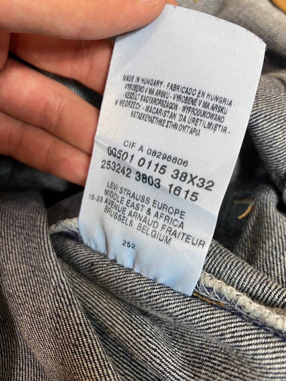 Levi's Mens Blue Vintage Y2K Low Rise Bootcut Jeans With Size US 38 / EU 54 - 22 Thumbnail