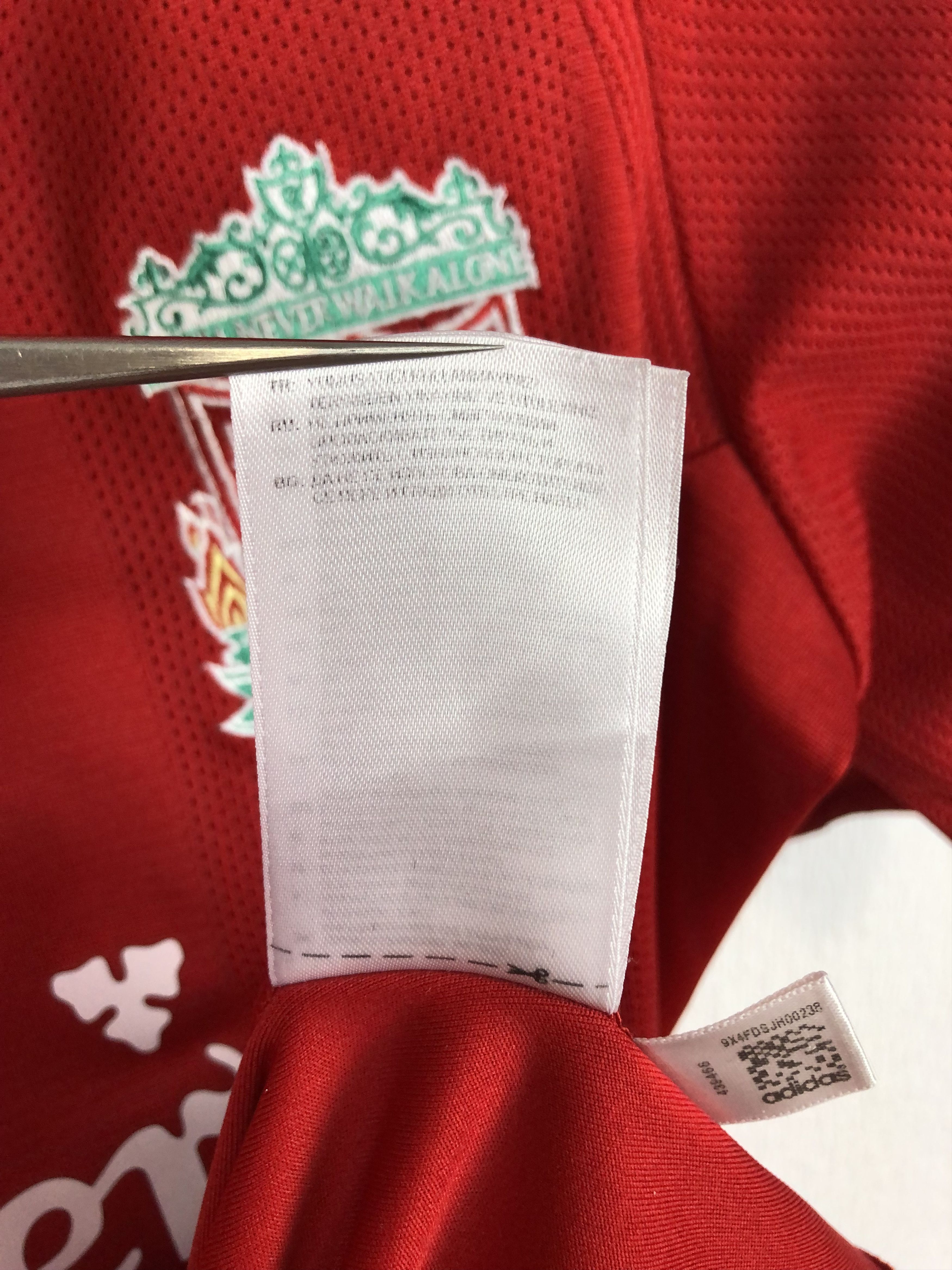 Adidas Liverpool football shirt 2008 Soccer Adidas Jersey Rare Size US S / EU 44-46 / 1 - 14 Thumbnail