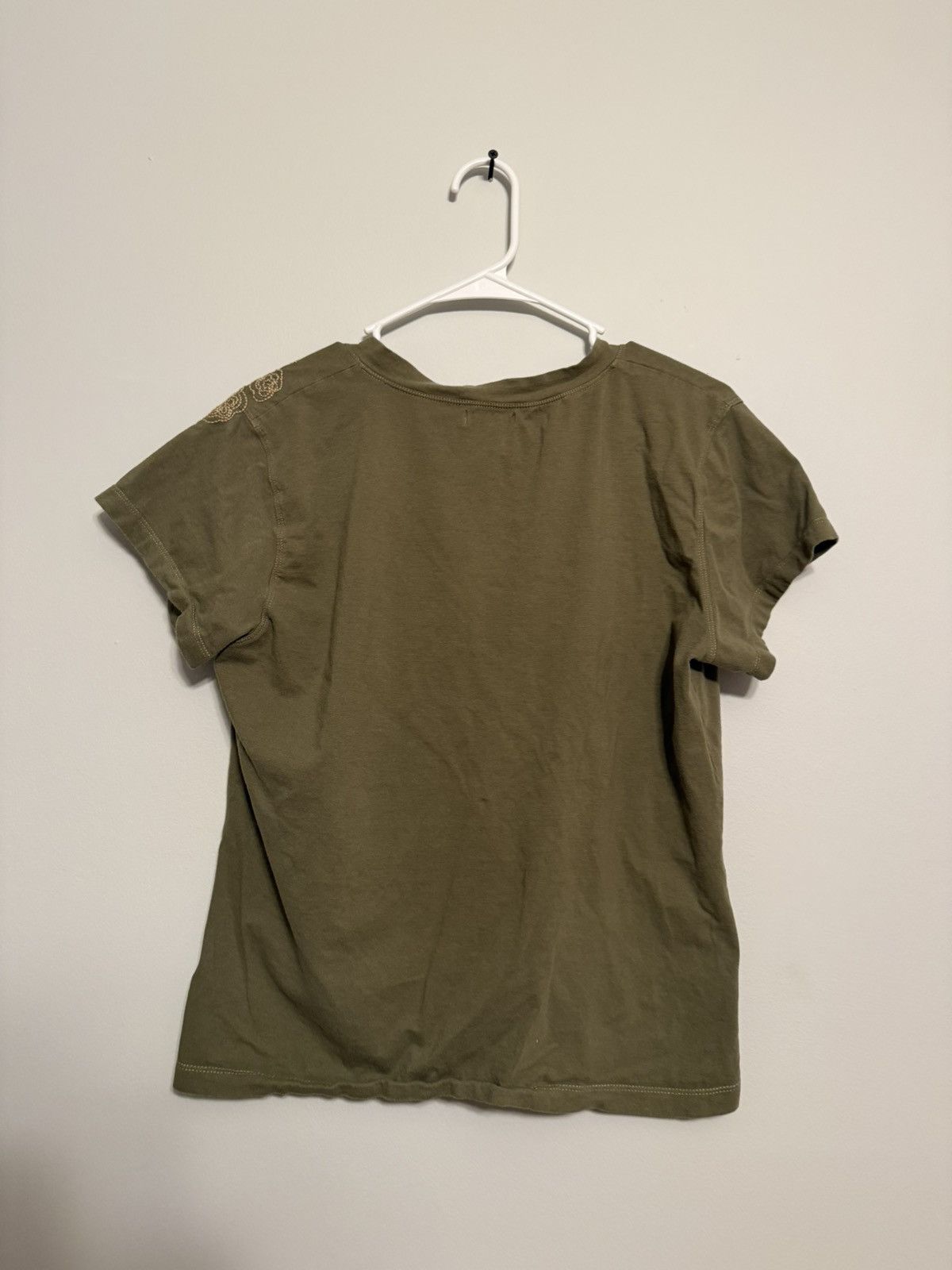 Other Leslie Fay Sport Women’s V-Neck Short Sleeve Top Olive Green Size XL / US 12-14 / IT 48-50 - 6 Thumbnail