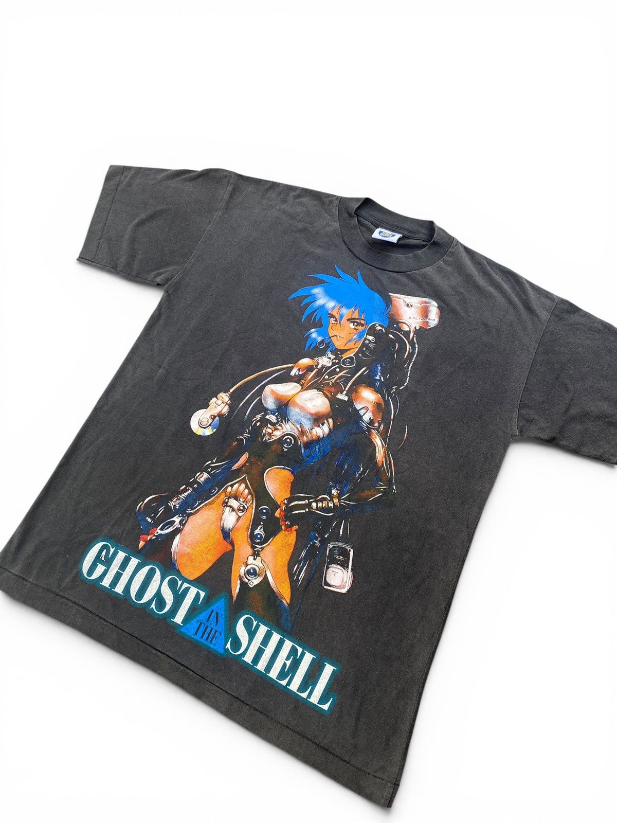 Japanese Brand Anime Ghost in The Shell anime Double Sided Graphic Tee Size US L / EU 52-54 / 3 - 5 Thumbnail