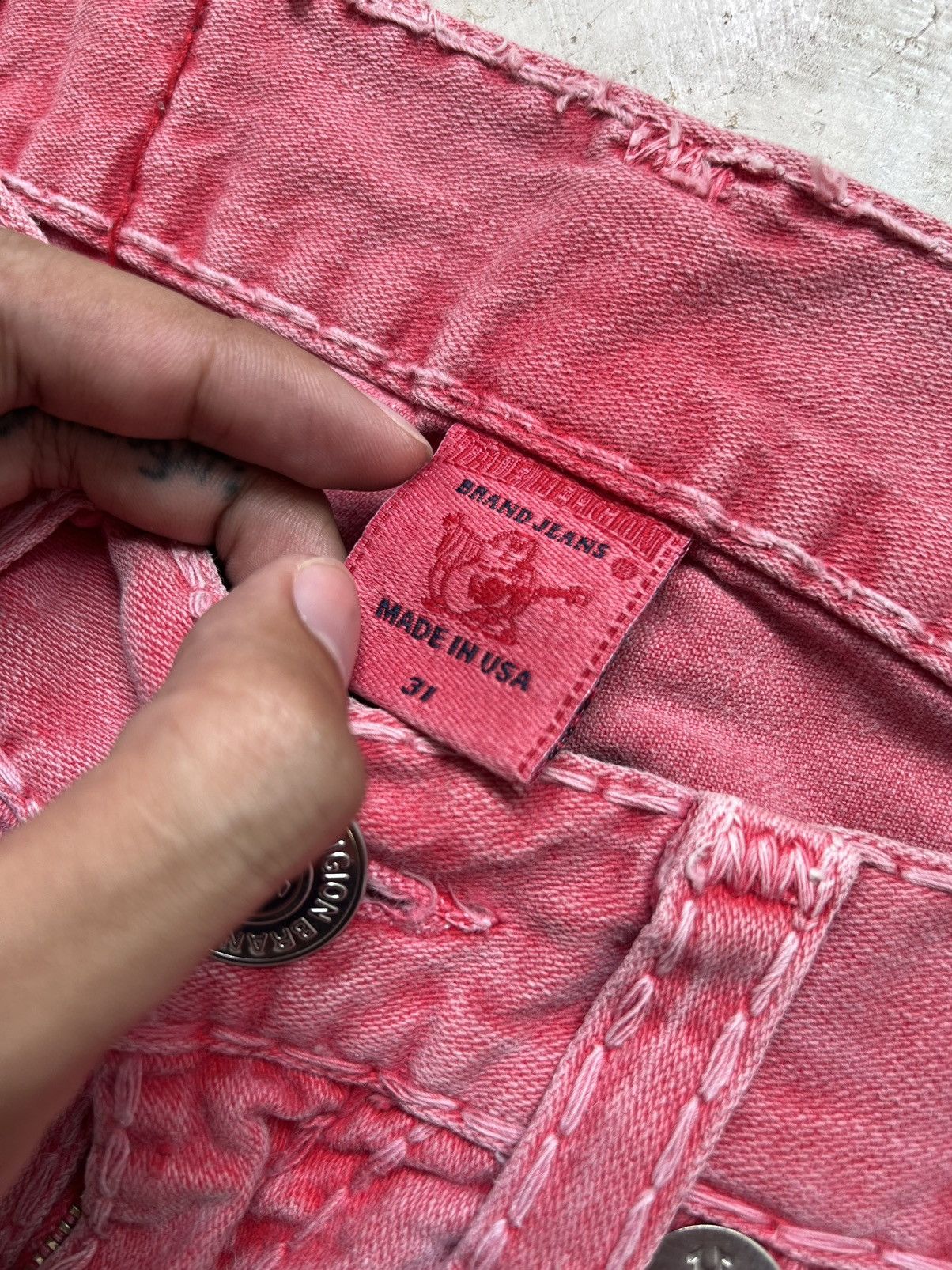 True Religion VINTAGE TRUE RELIGION BOBBY SUPER T JEANS Size US 34 / EU 50 - 7 Thumbnail