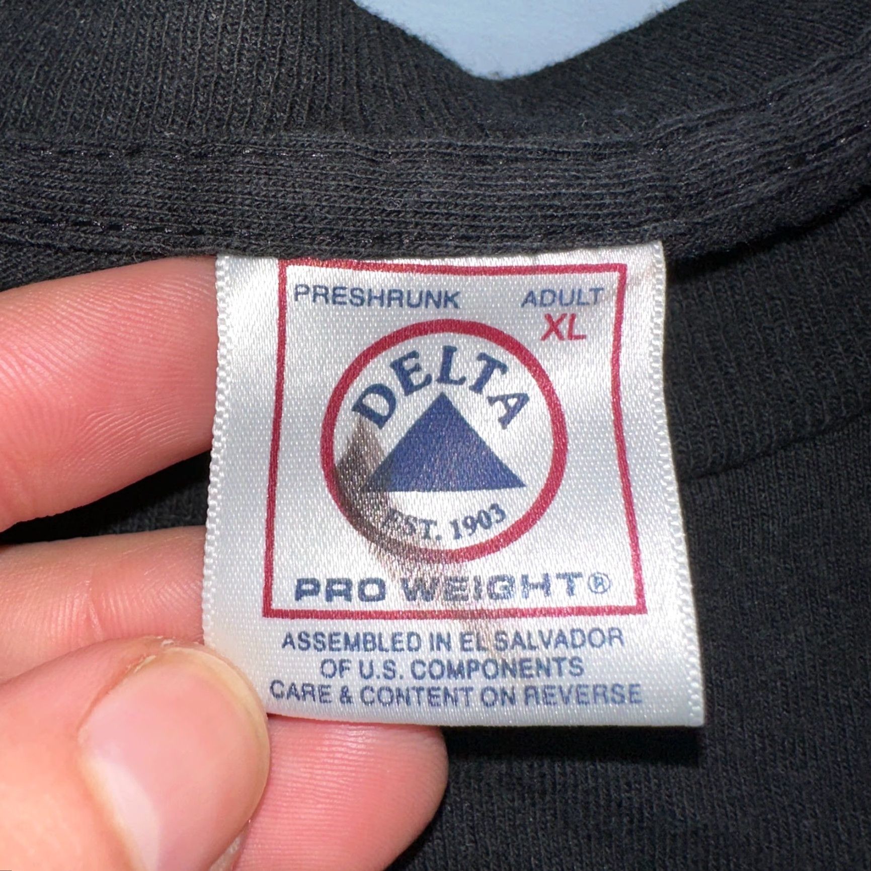 Vintage VINTAGE Pro Delta Constellations T-Shirt Men XL Black Animal Footprints 70s 80s 90s Hippie Retro Size US XL / EU 56 / 4 - 5 Thumbnail
