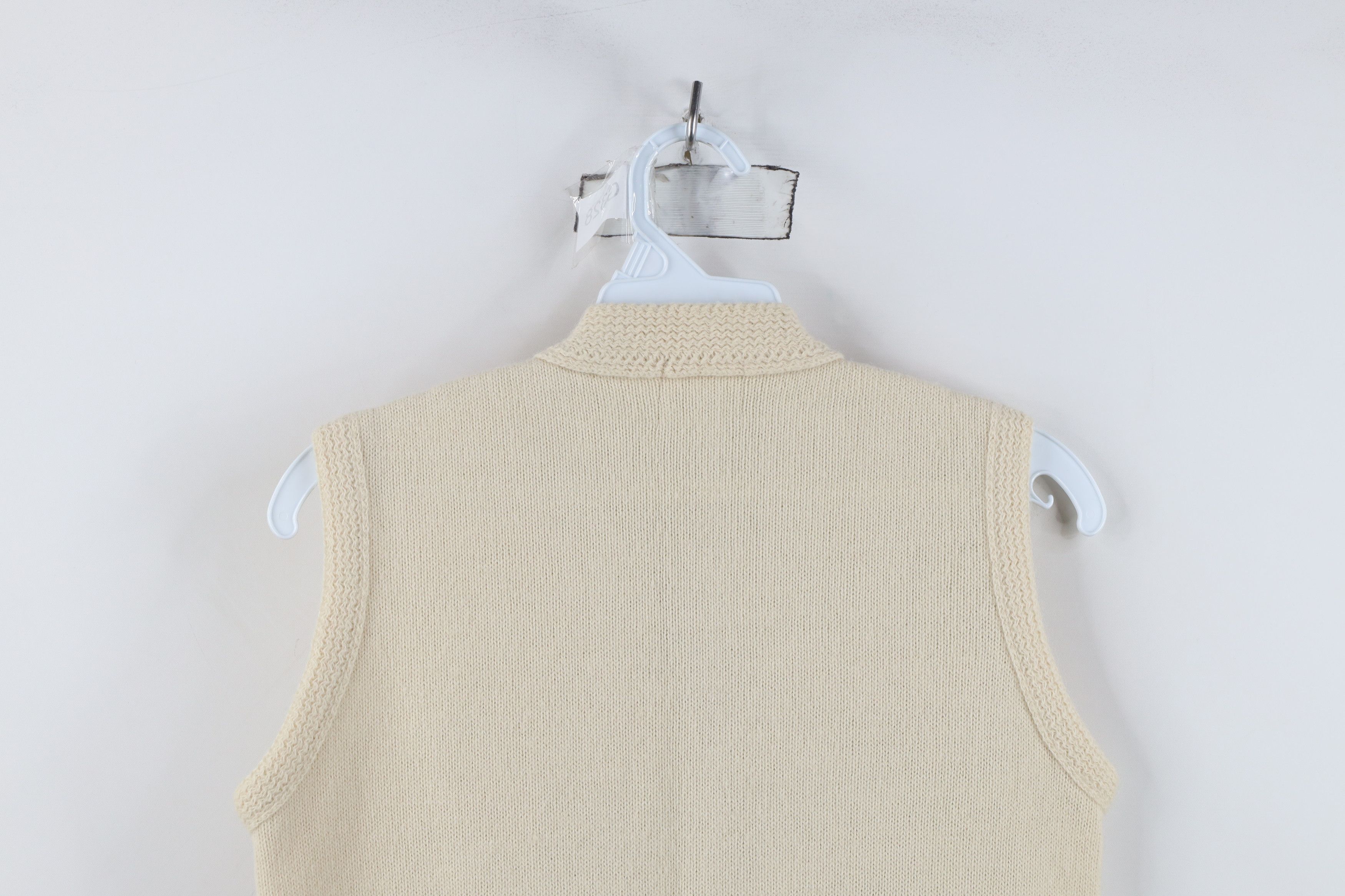Vintage Vintage 50s Streetwear Eye Button Knit Cardigan Sweater Vest Size S / US 4 / IT 40 - 10 Thumbnail