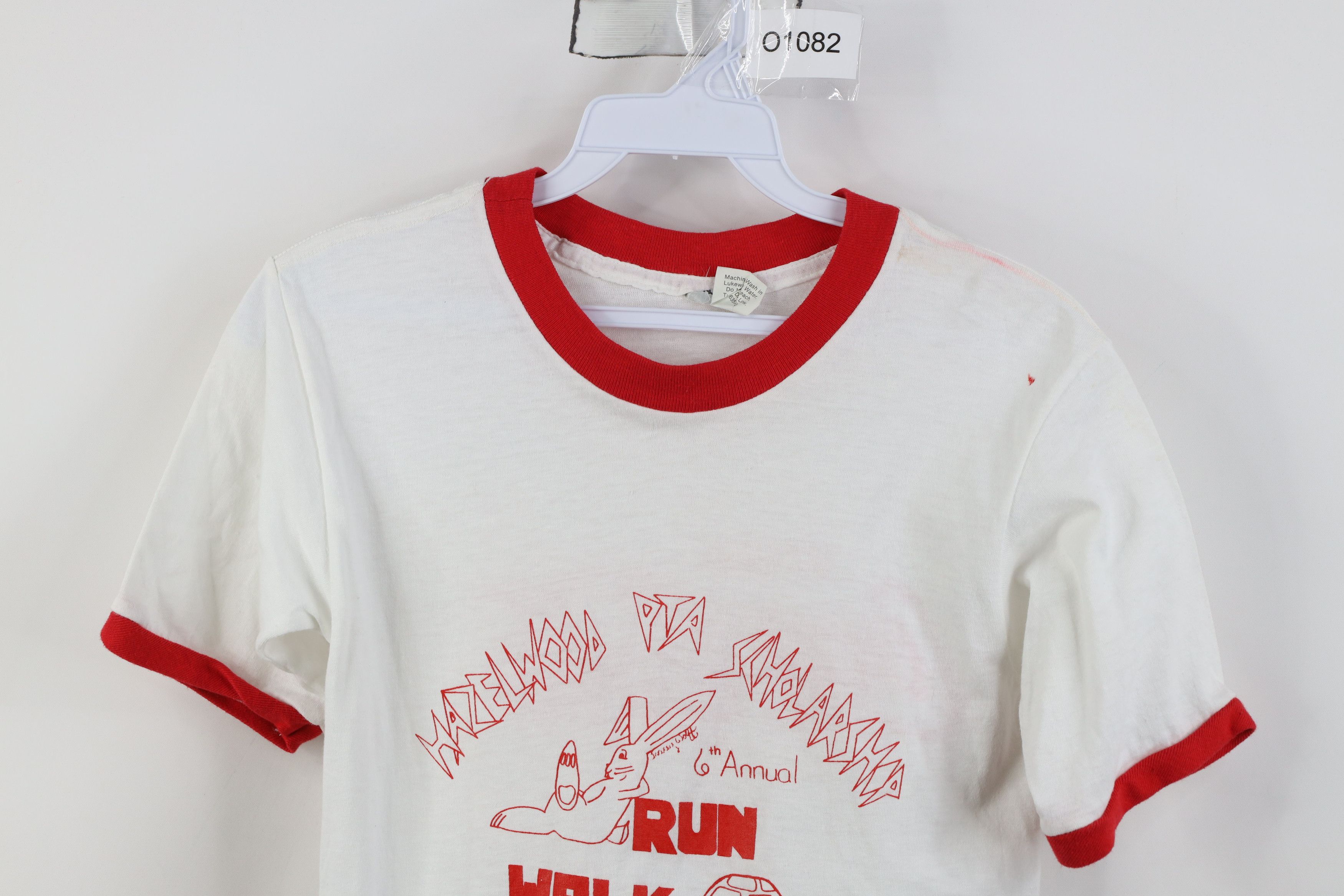 Vintage Vintage 80s Coca Cola Run Walk Ringer T-Shirt White USA Size S / US 4 / IT 40 - 2 Thumbnail