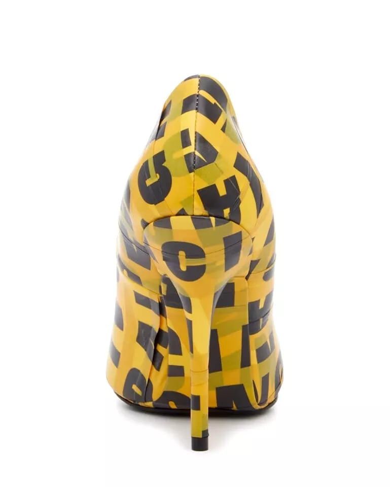 Balenciaga Balenciaga Knife Pumps Orange Caution Tape Logo Runway Kim Size US 8 / IT 38 - 10 Thumbnail