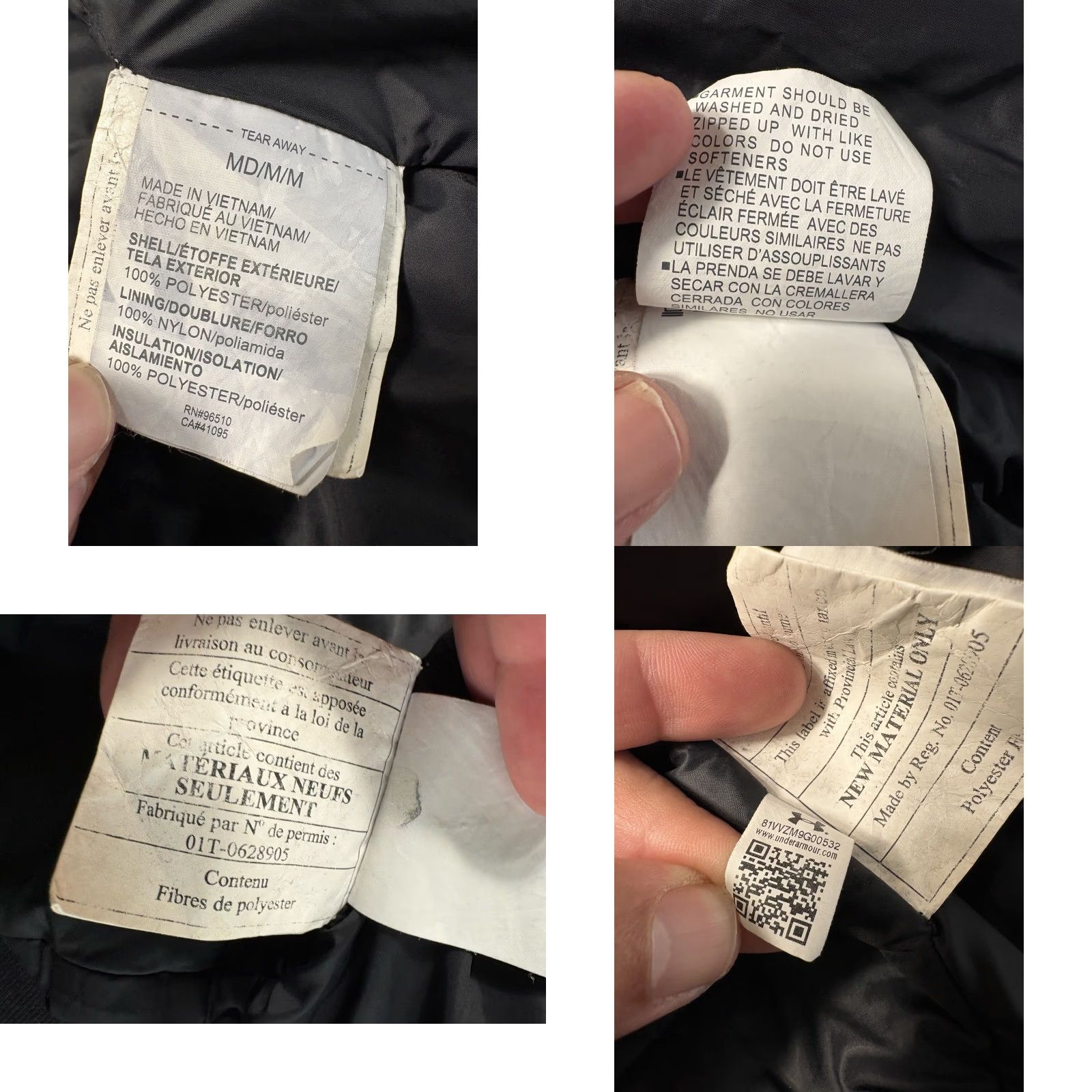 Under Armour Under Armour Puffer Jacket Storm Mens Medium ColdGear Reactor Performance Hybrid Jacket Black Mens Size US M / EU 48-50 / 2 - 8 Thumbnail