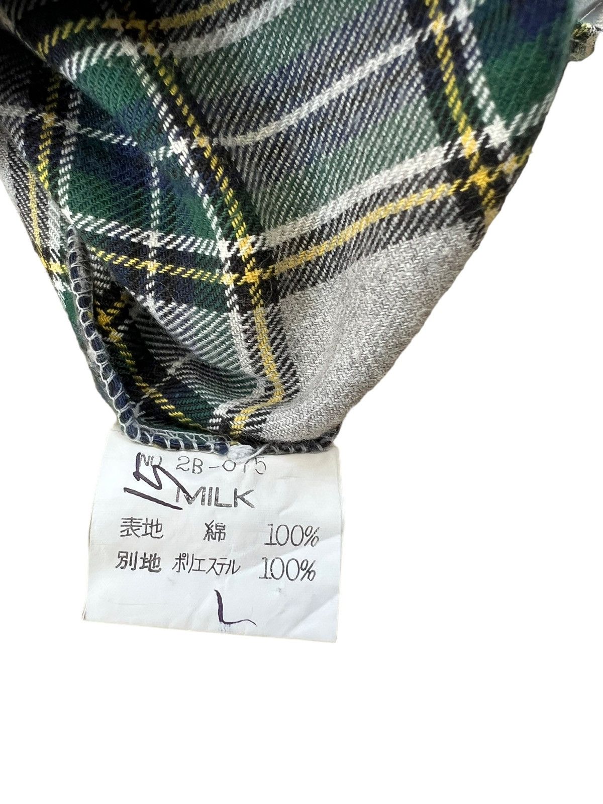 20471120 Vintage 90s MILK BOY Japan Hybrid Flannel Shirt Size US L / EU 52-54 / 3 - 20 Thumbnail