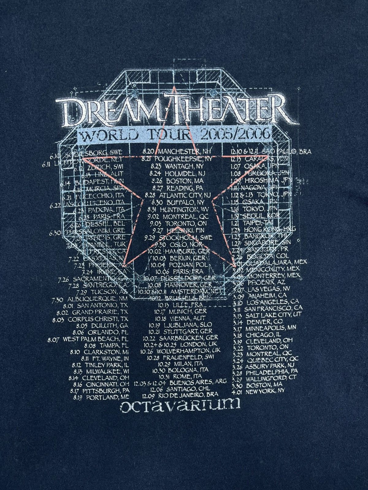 Band Tees × Vintage Band Dream Theater Octavarium World Tour 2005/2006 Tee Size US M / EU 48-50 / 2 - 4 Thumbnail