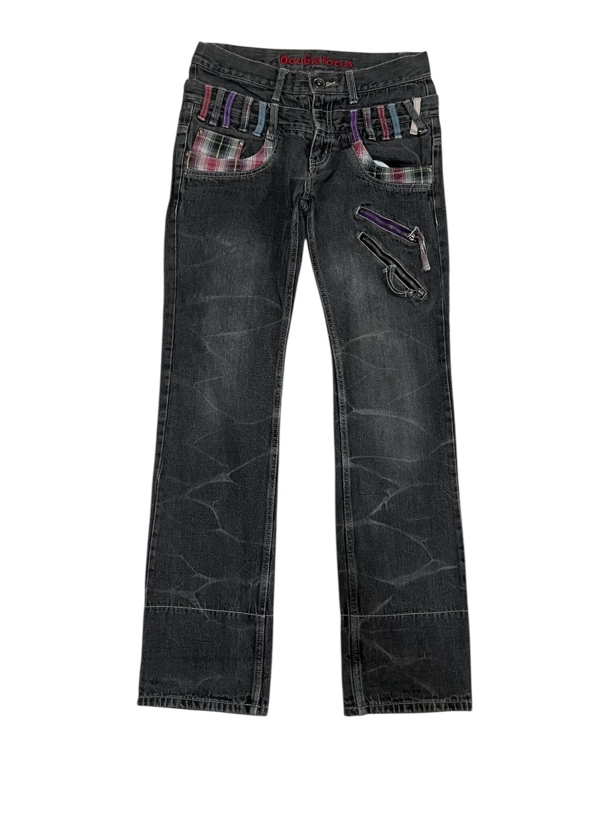 Japanese Brand Doublefocus Doublewaist Jeans Size US 31 - 1 Thumbnail