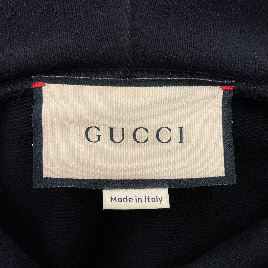 Gucci Gucci Black letter hooded sweatshirt 2501-Nextarrow Size US M / EU 48-50 / 2 - 5 Thumbnail