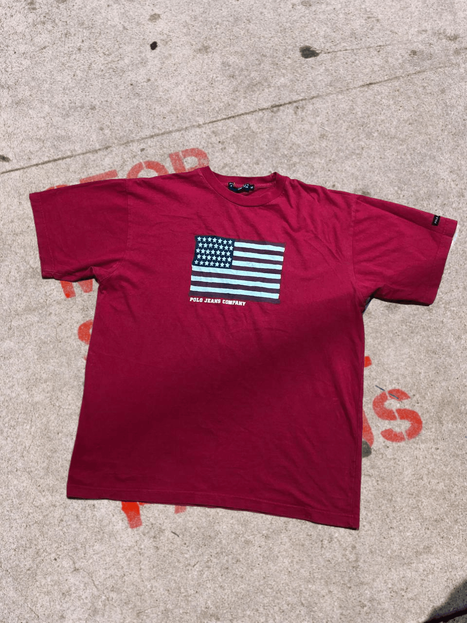 Polo Ralph Lauren Vintage Polo Ralph Lauren USA Flag T-Shirt Red Graphic logo Size US M / EU 48-50 / 2 - 1 Thumbnail