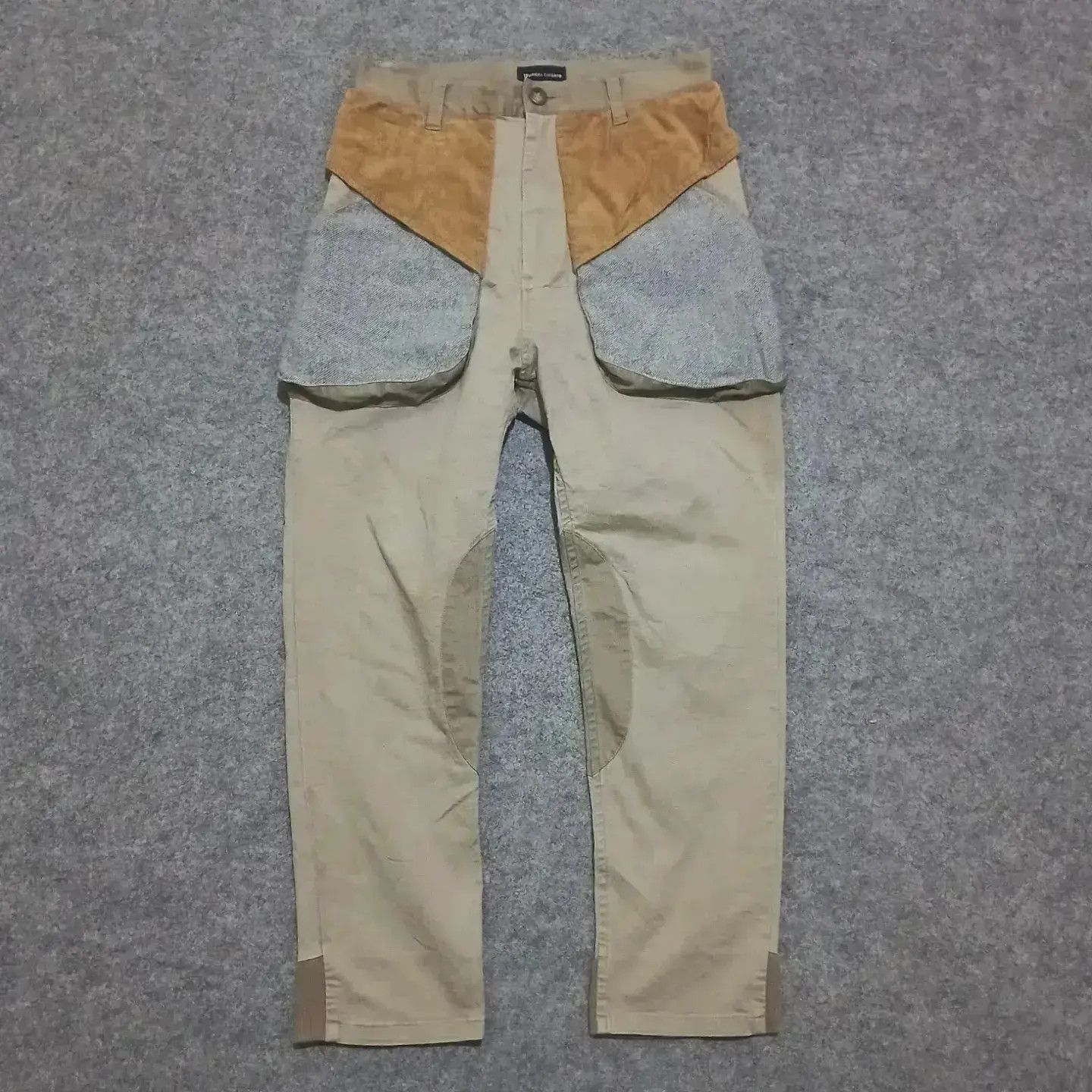 image of Issey Miyake Trousers in Khaki, Men's (Size 30)