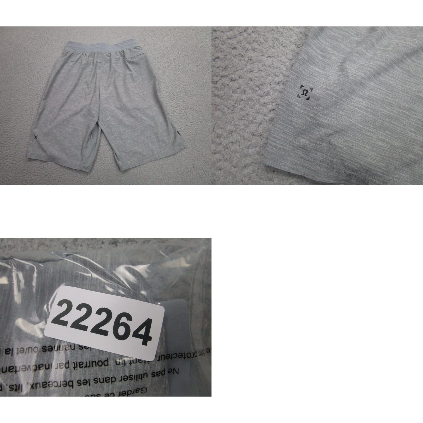 Lululemon Lululemon Shorts Mens Small Gray Heather Athletic Running zipper Pocket Shirt Size US 29 - 9 Thumbnail