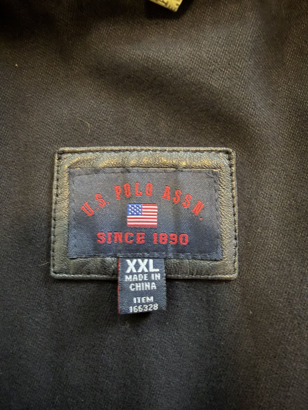 U.S. Polo Assn. Us Polo Assn Vintage Lether Jacket Size US XXL / EU 58 / 5 - 6 Thumbnail