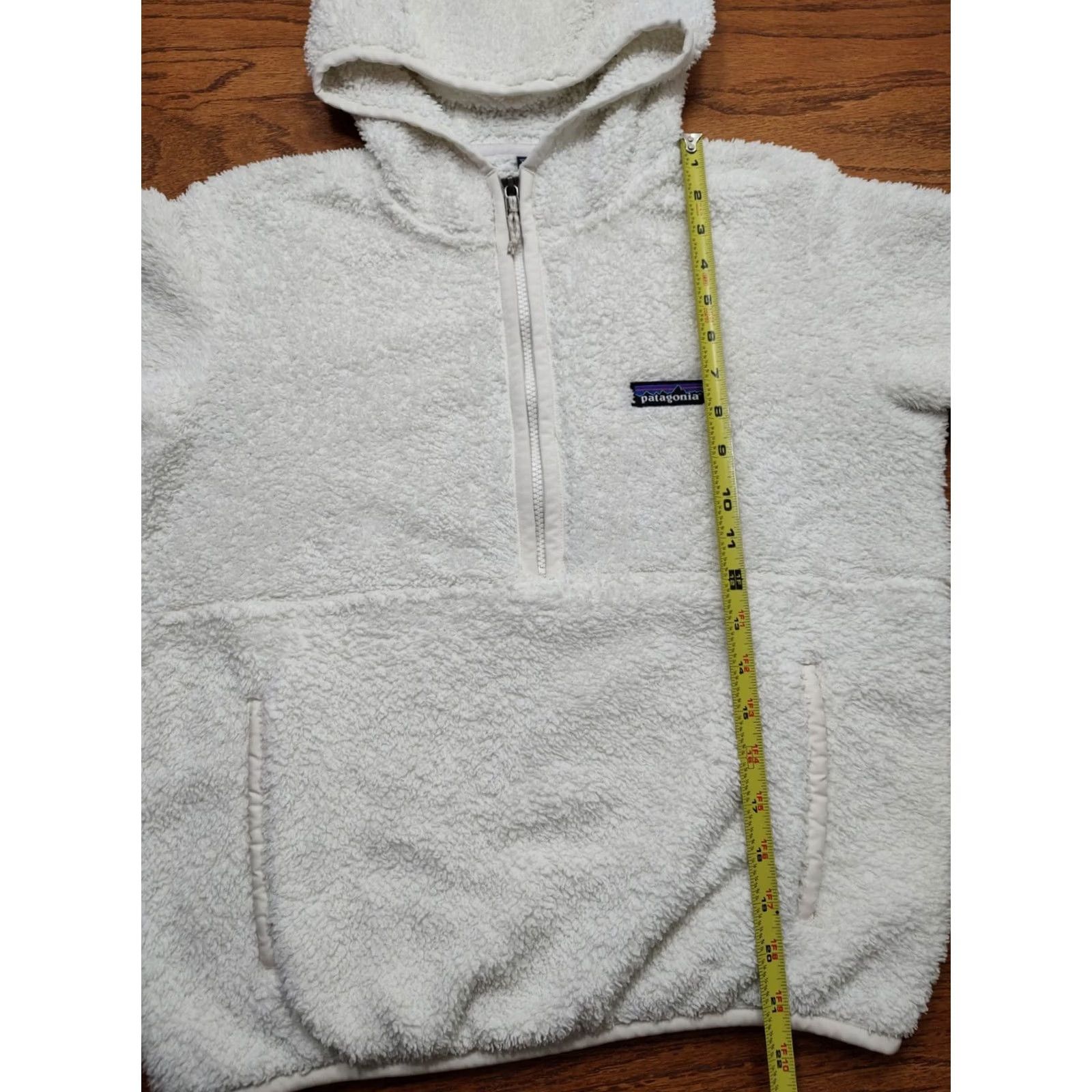 Patagonia VINTAGE Patagonia 1/4 Zip Fleece Sweatshirt Hoodie Womens XS White Pullover Size XS / US 0-2 / IT 36-38 - 6 Thumbnail