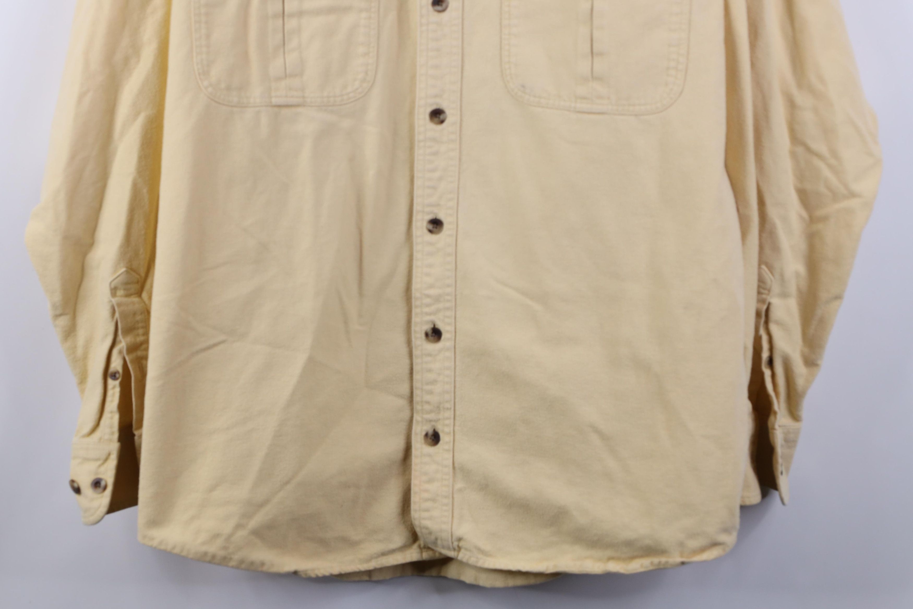 Cabelas Vintage 90s Y2K Cabelas Buck Chamois Cloth Button Down Shirt Size US L / EU 52-54 / 3 - 3 Thumbnail