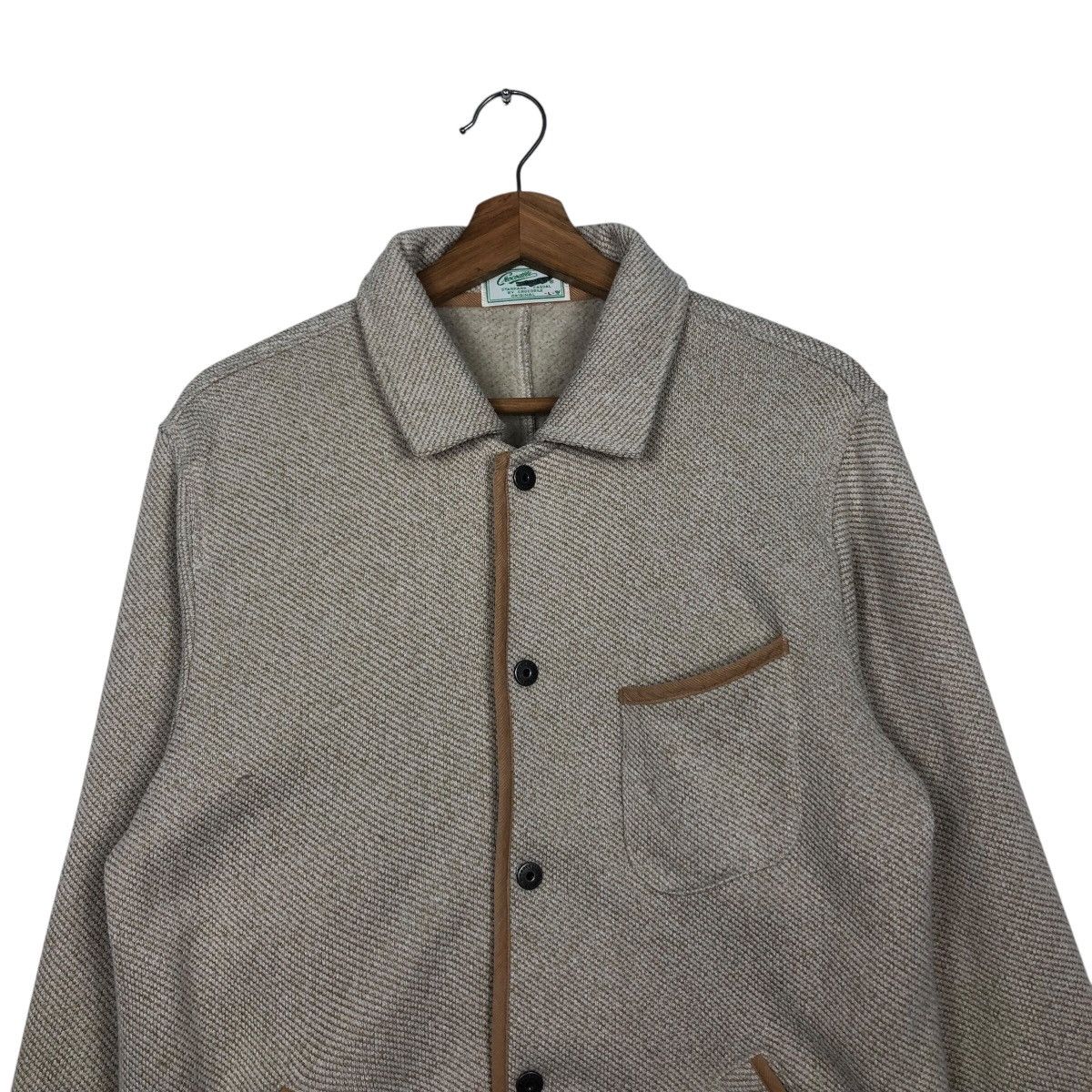 Japanese Brand 📌Vintage Wool Chore Jacket Button Crocodile Size US L / EU 52-54 / 3 - 4 Thumbnail