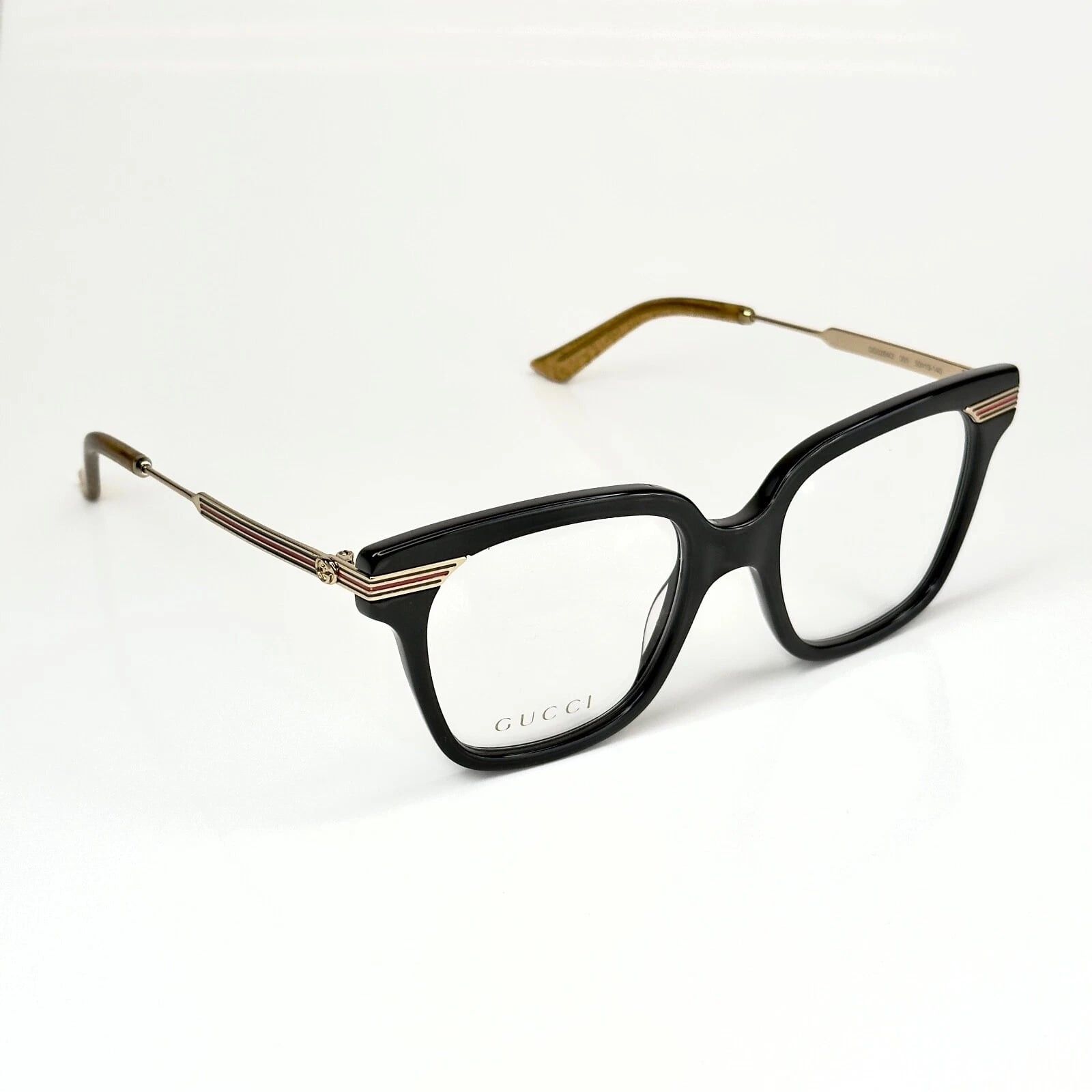 Gucci GUCCI GG0284O 0284 Web Stripe Gold Optical Eyeglasses 001 Size ONE SIZE - 6 Thumbnail