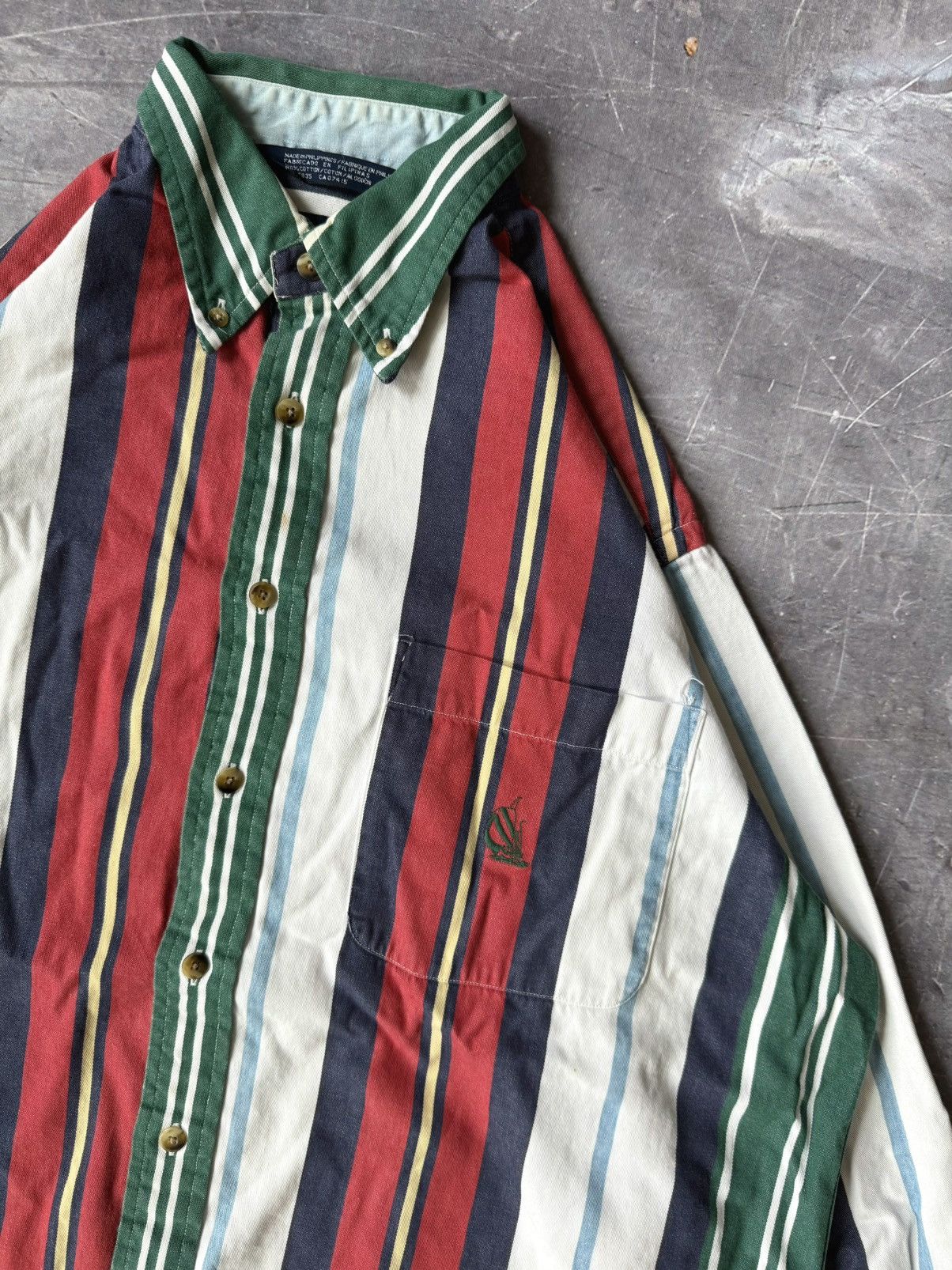 Nautica Vintage Y2K Nautica Button-down Long-Sleeve Shirt (L) Size US L / EU 52-54 / 3 - 4 Thumbnail