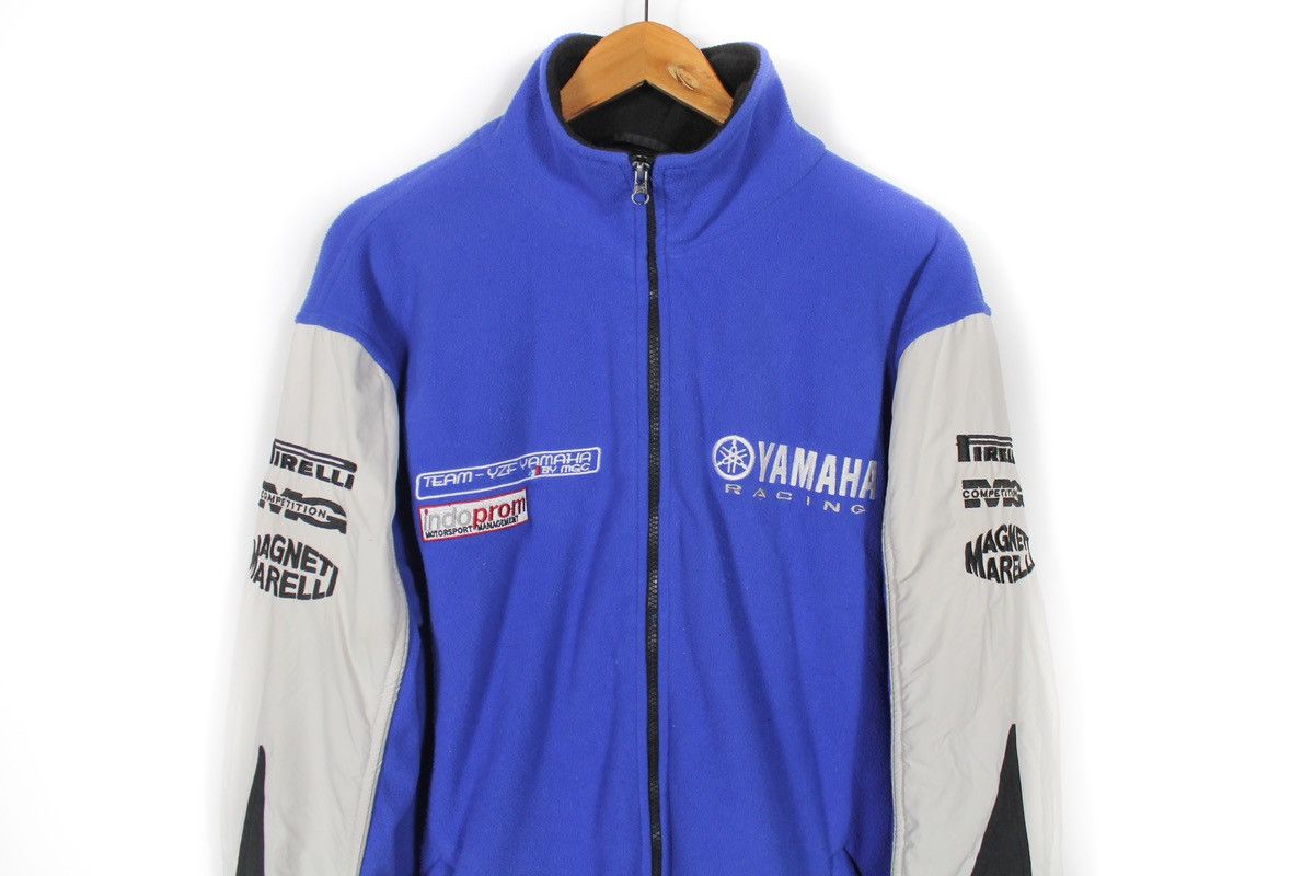Vintage × Yamaha Yamaha Racing MG Competition Blue Fleece Jacket Size XL Size US XL / EU 56 / 4 - 6 Thumbnail