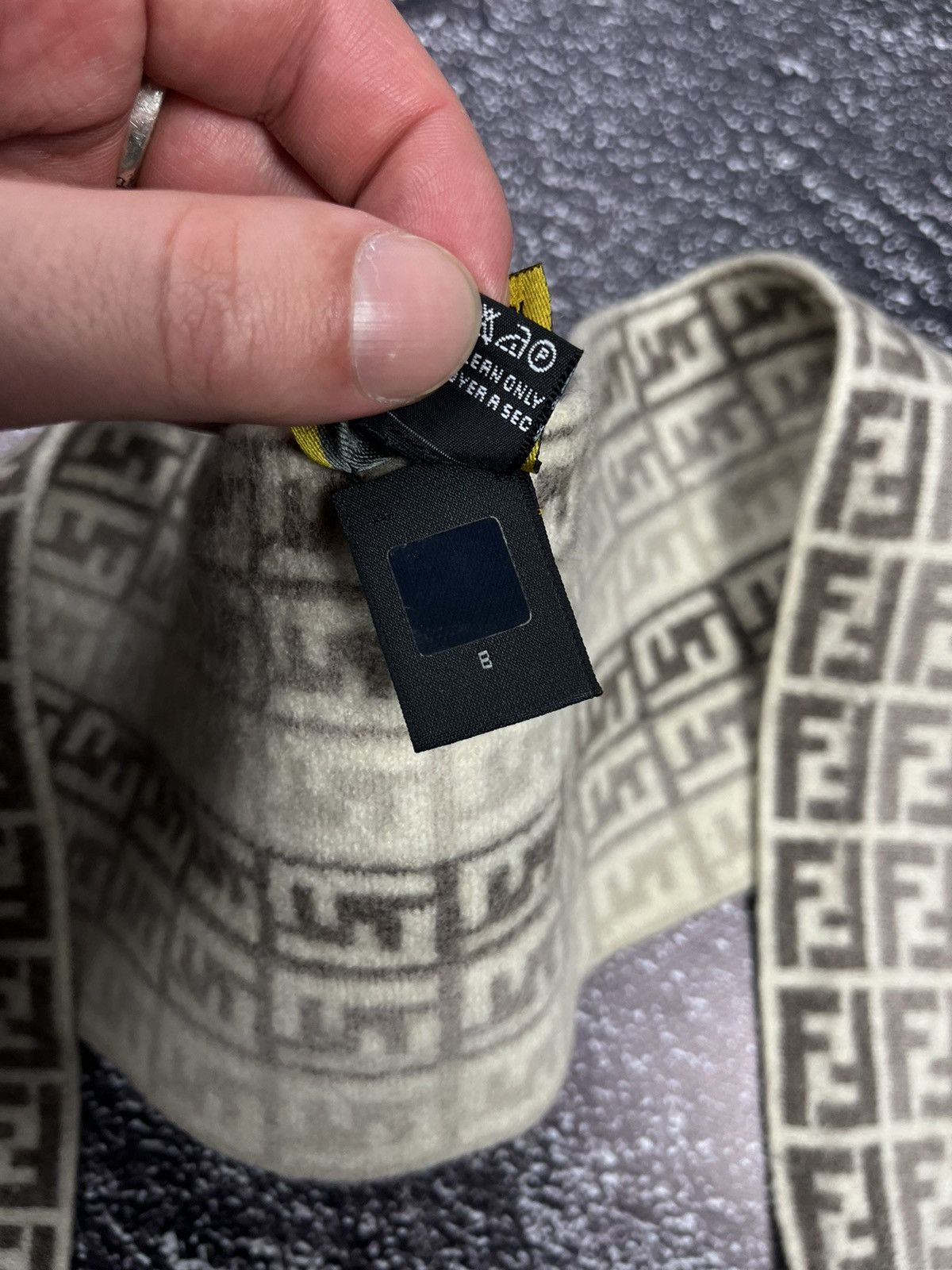 Fendi Luxury Fendi FF Monogram Wool Scarf Size ONE SIZE - 6 Thumbnail
